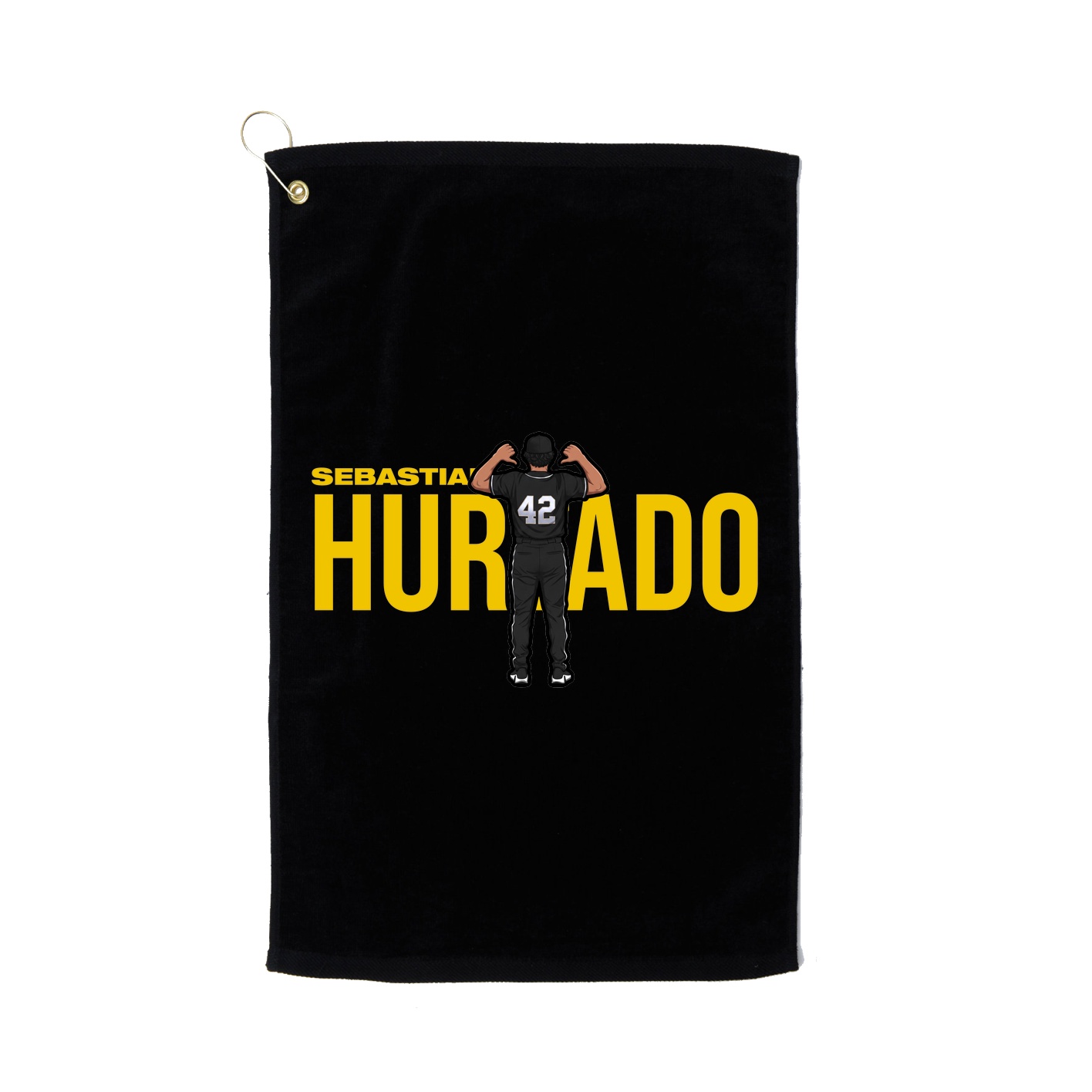Golf Towel — Player Name in Black