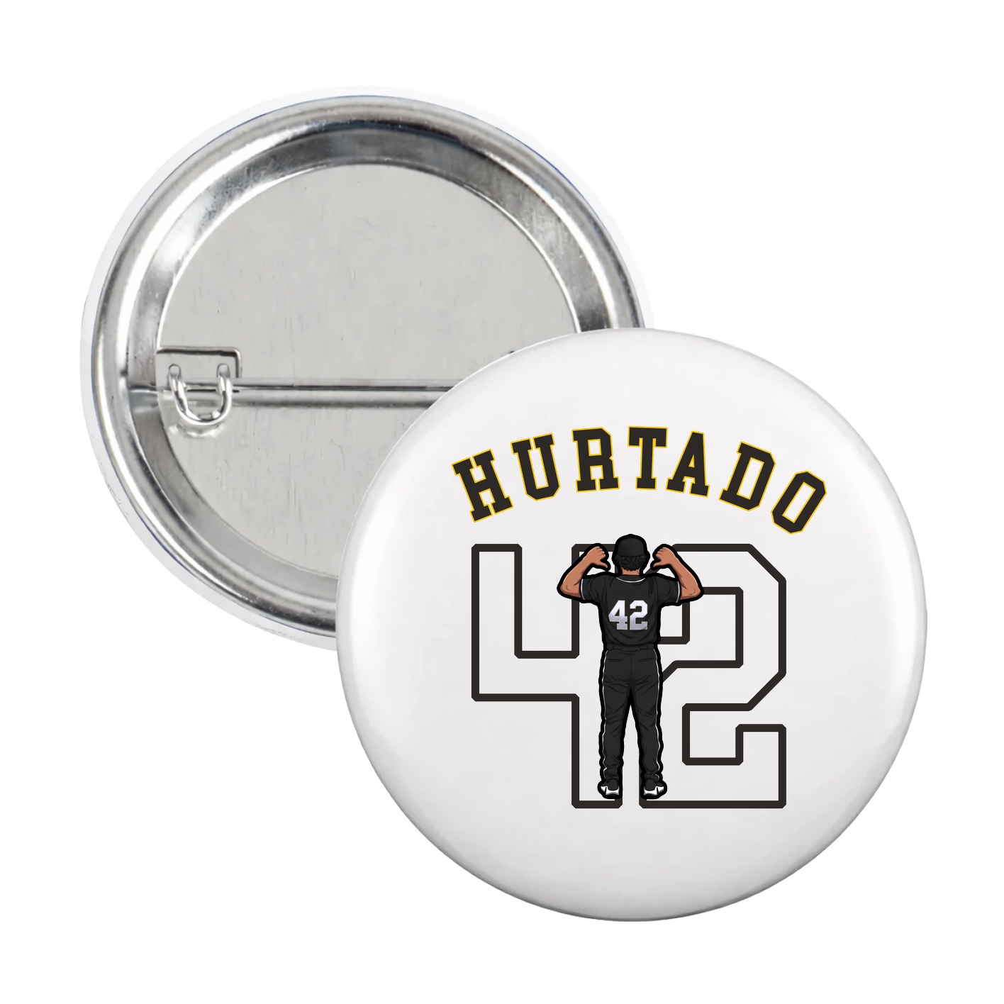 Game Day Button — Shirsey Arch in White
