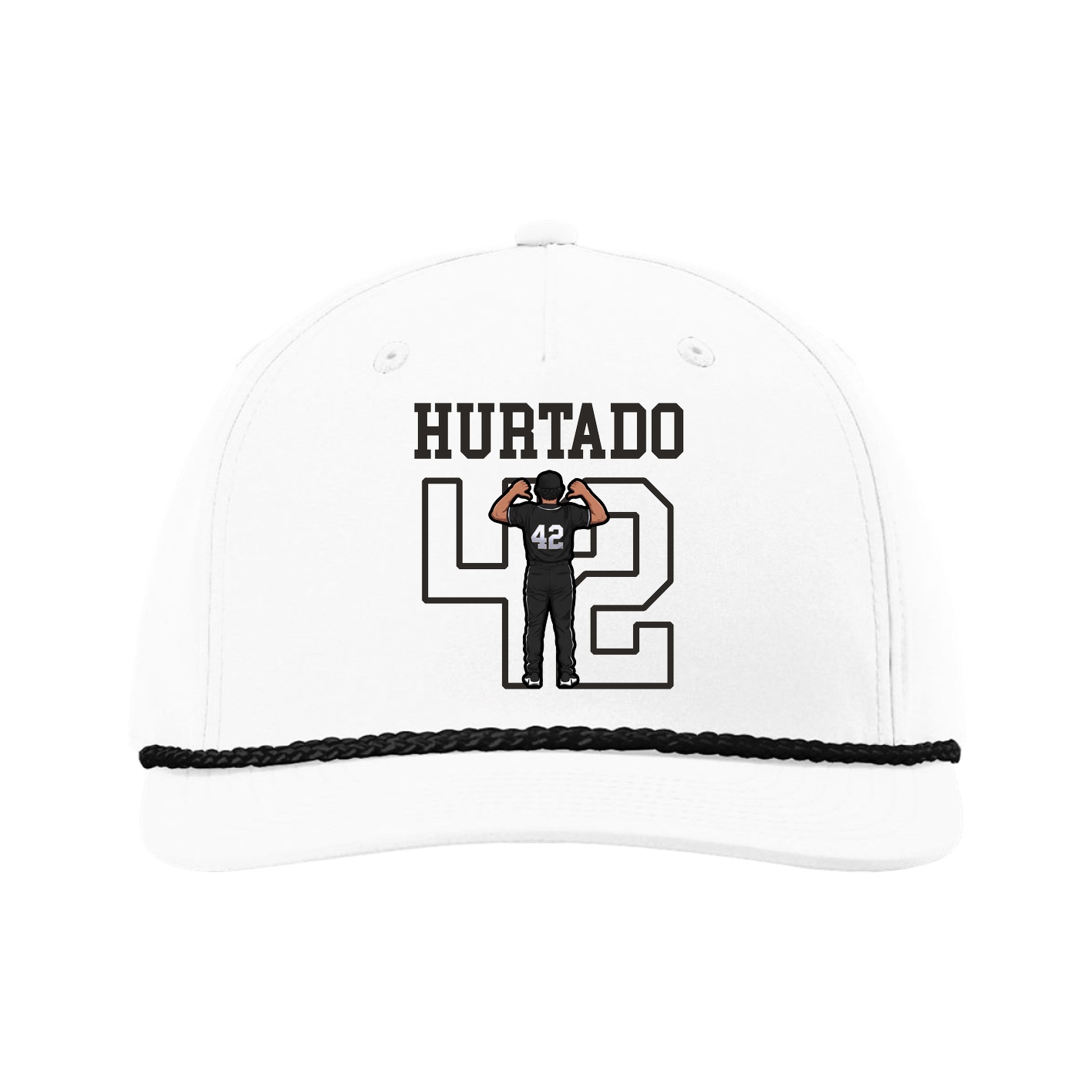 Five-Panel Classic Rope Cap — Shirsey in White