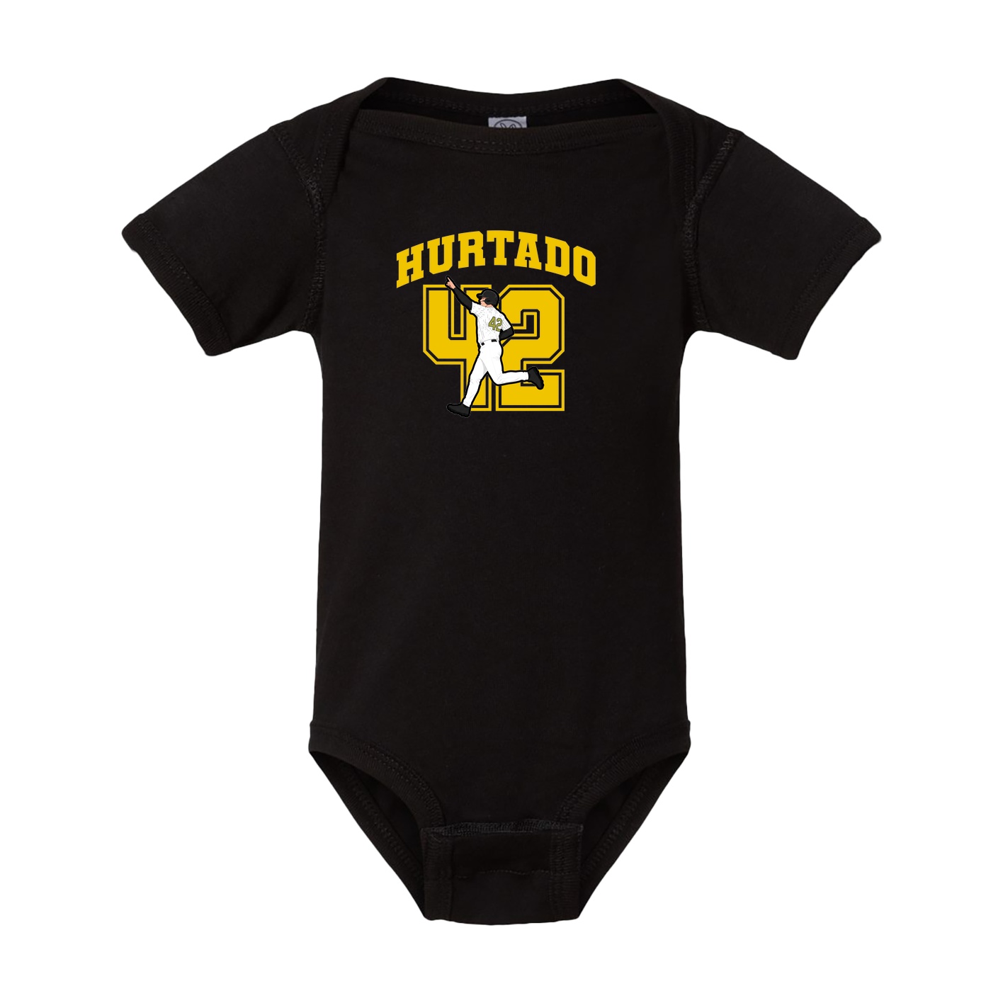 Baby Onesie — Number in Black