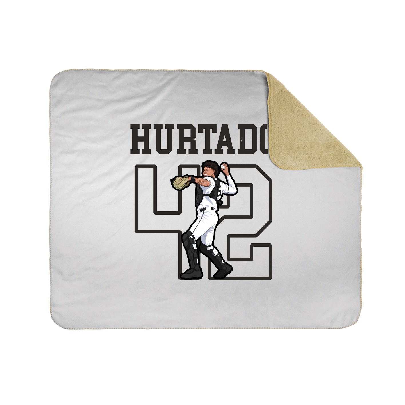 Throw Blanket — Shirsey in White