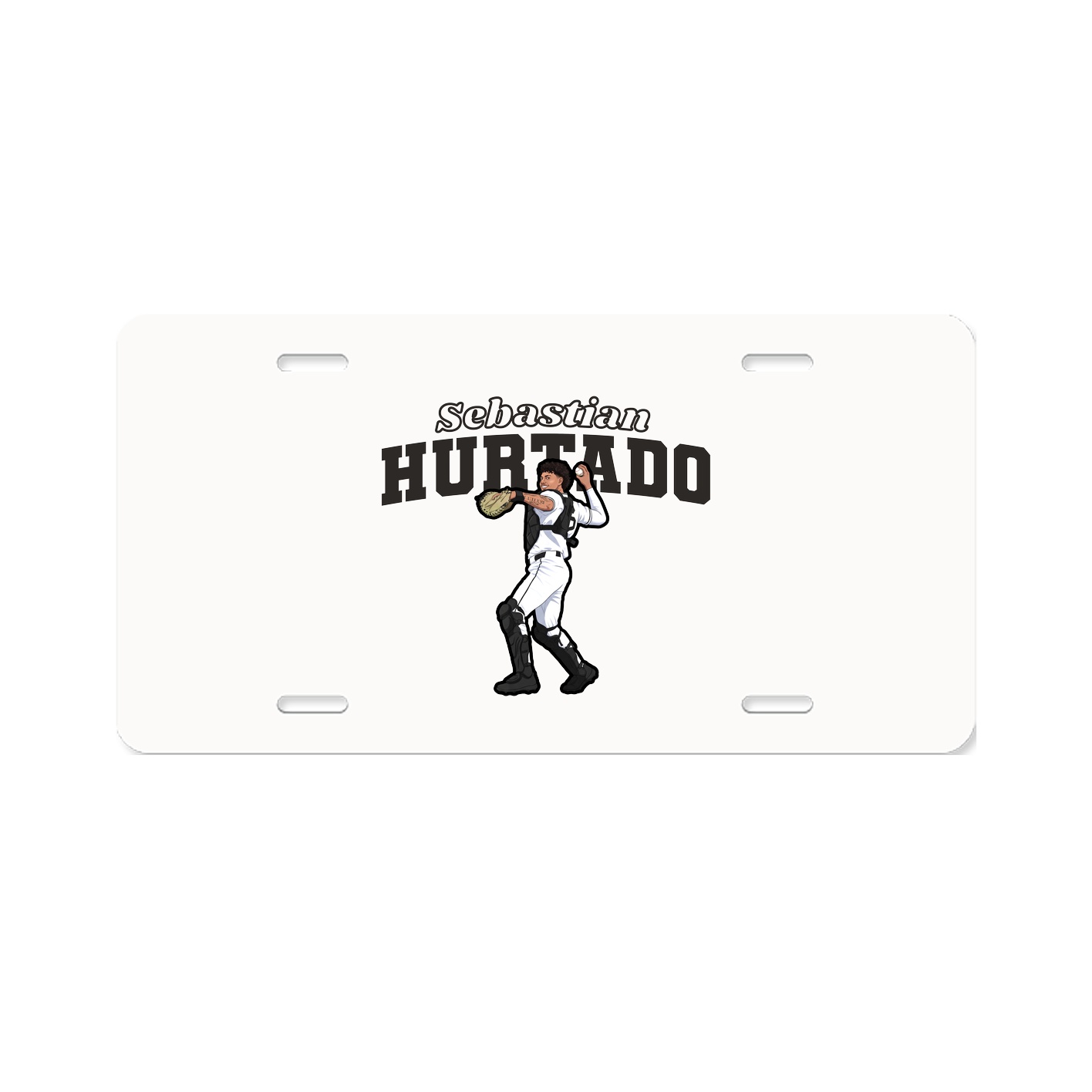License Plate — Name Arch in Classic
