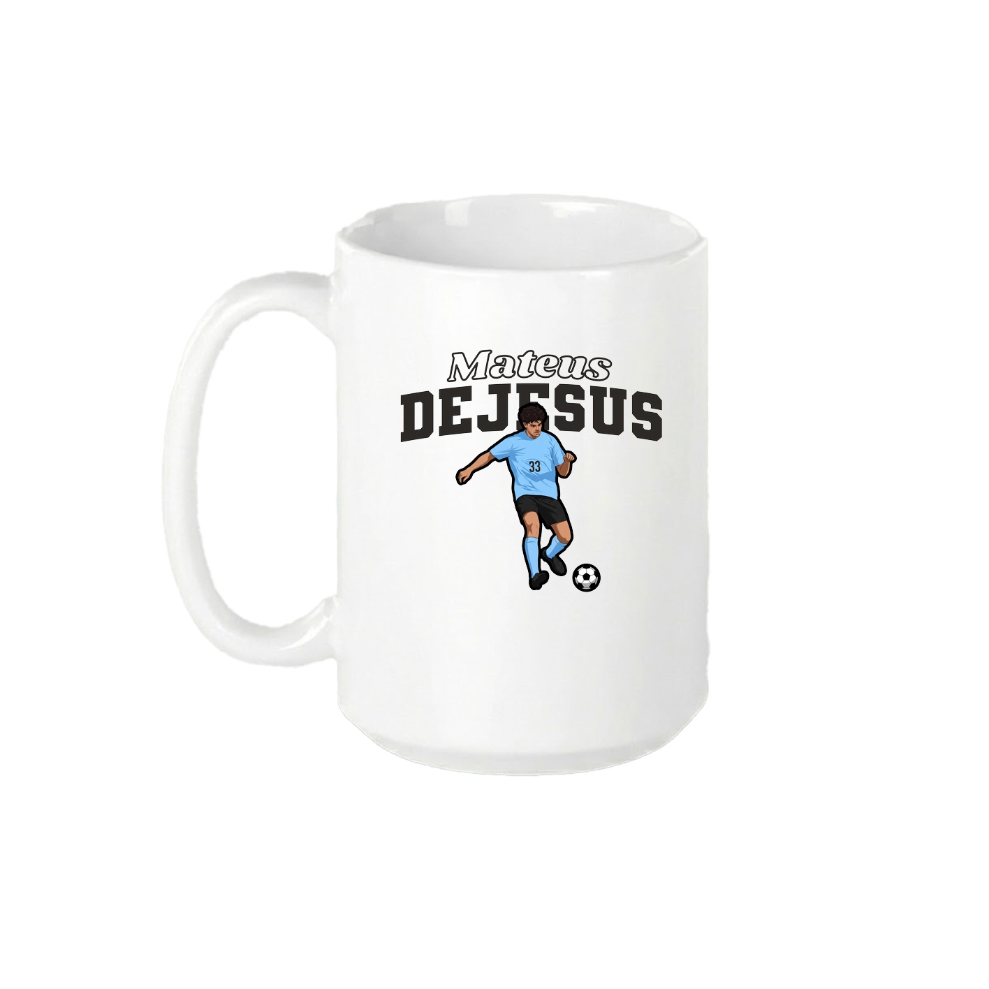 15oz Coffee Mug — Name Arch in White