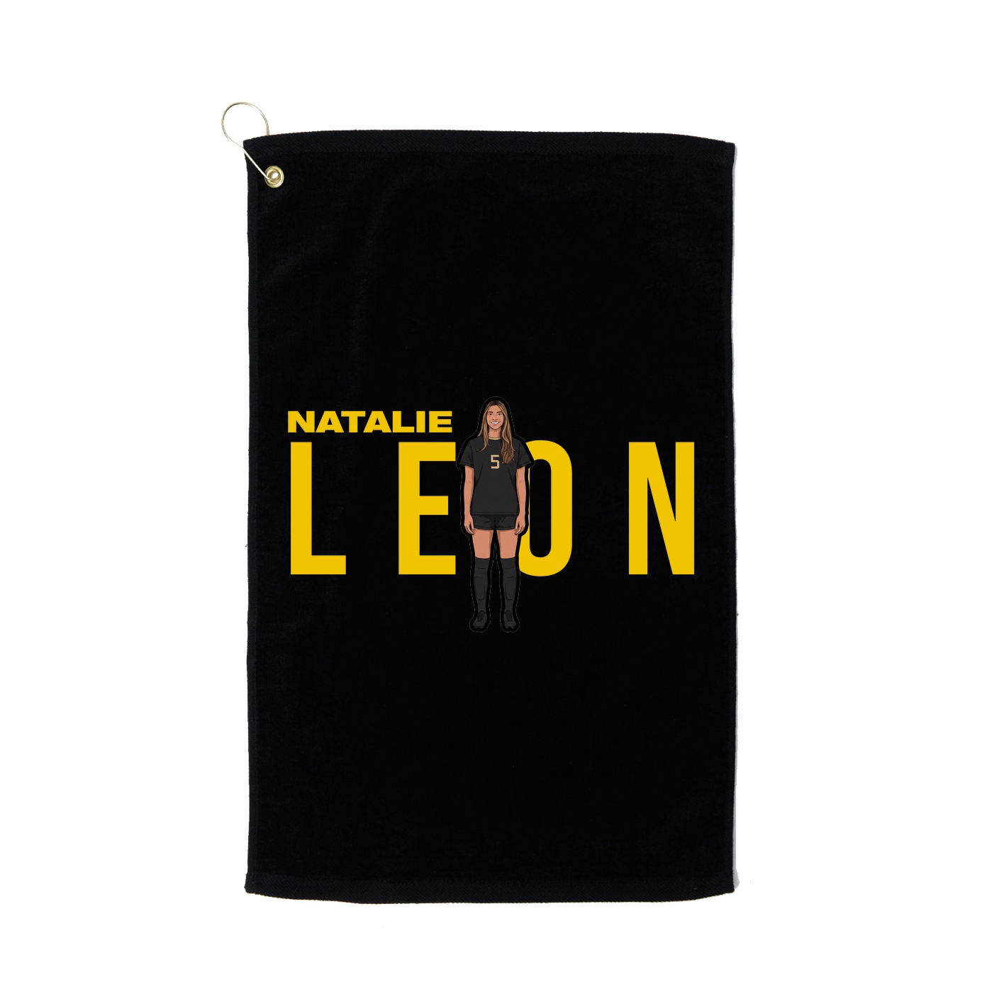 Golf Towel — Player Name in Black