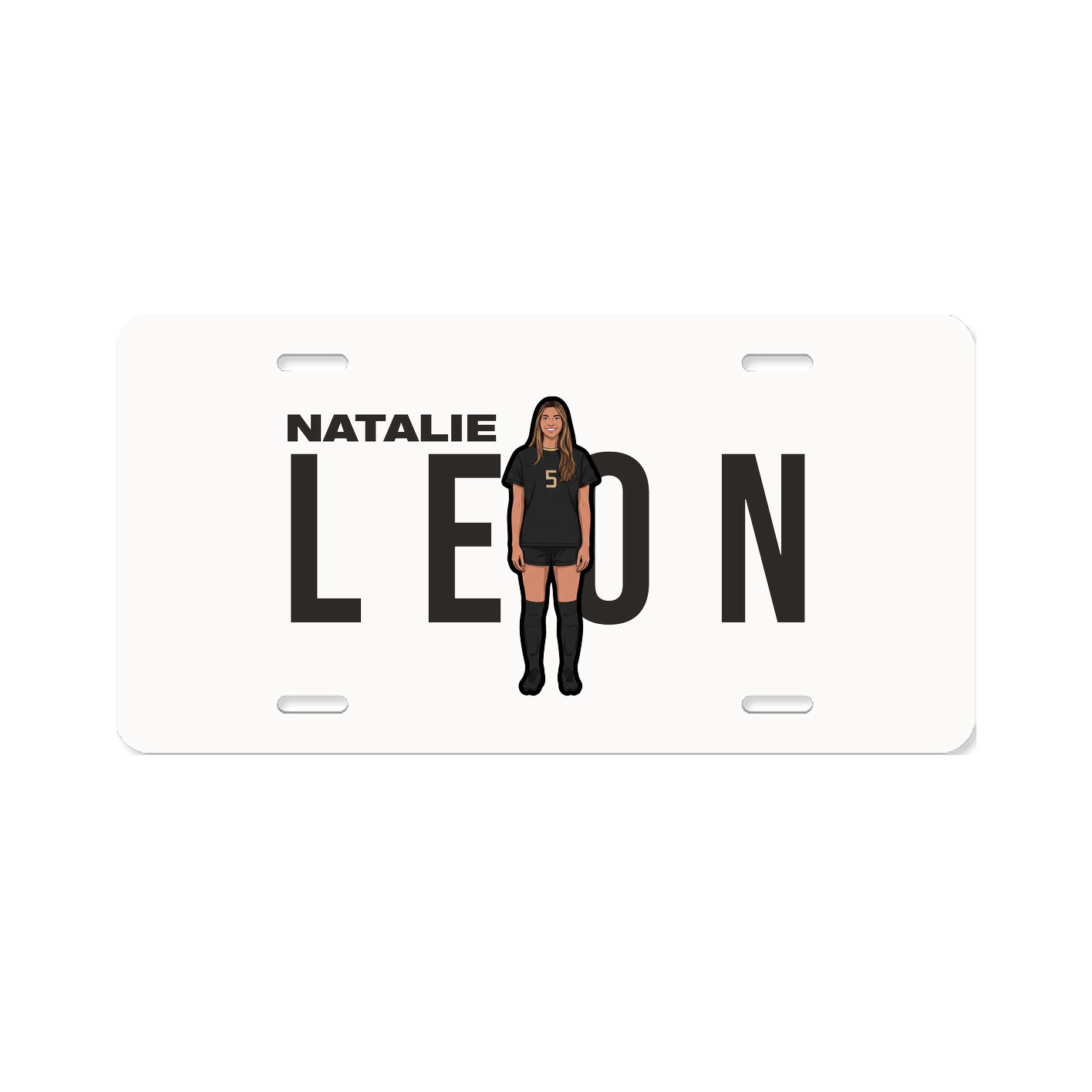 License Plate — Player Name in Classic