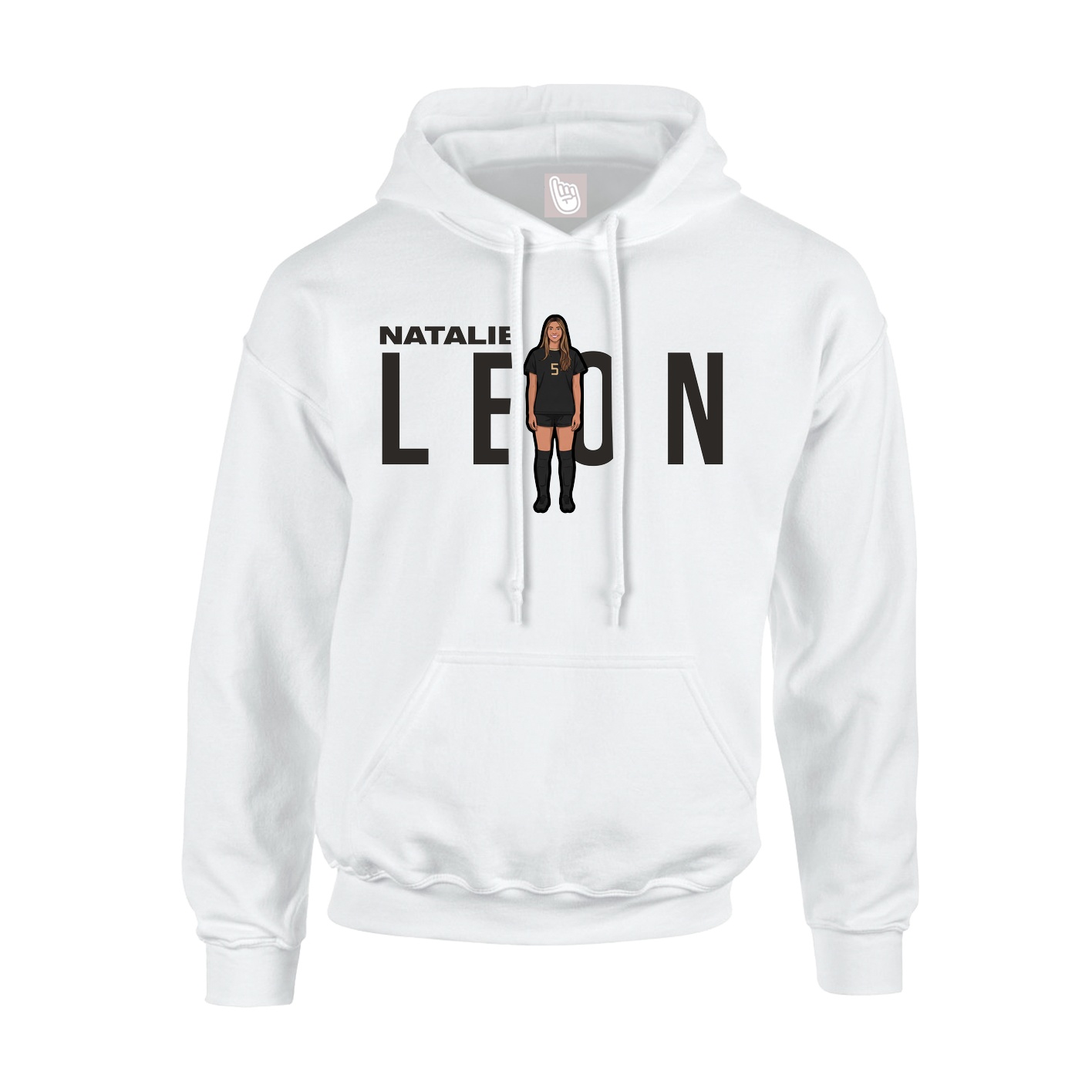 Hoodie — Player Name in White
