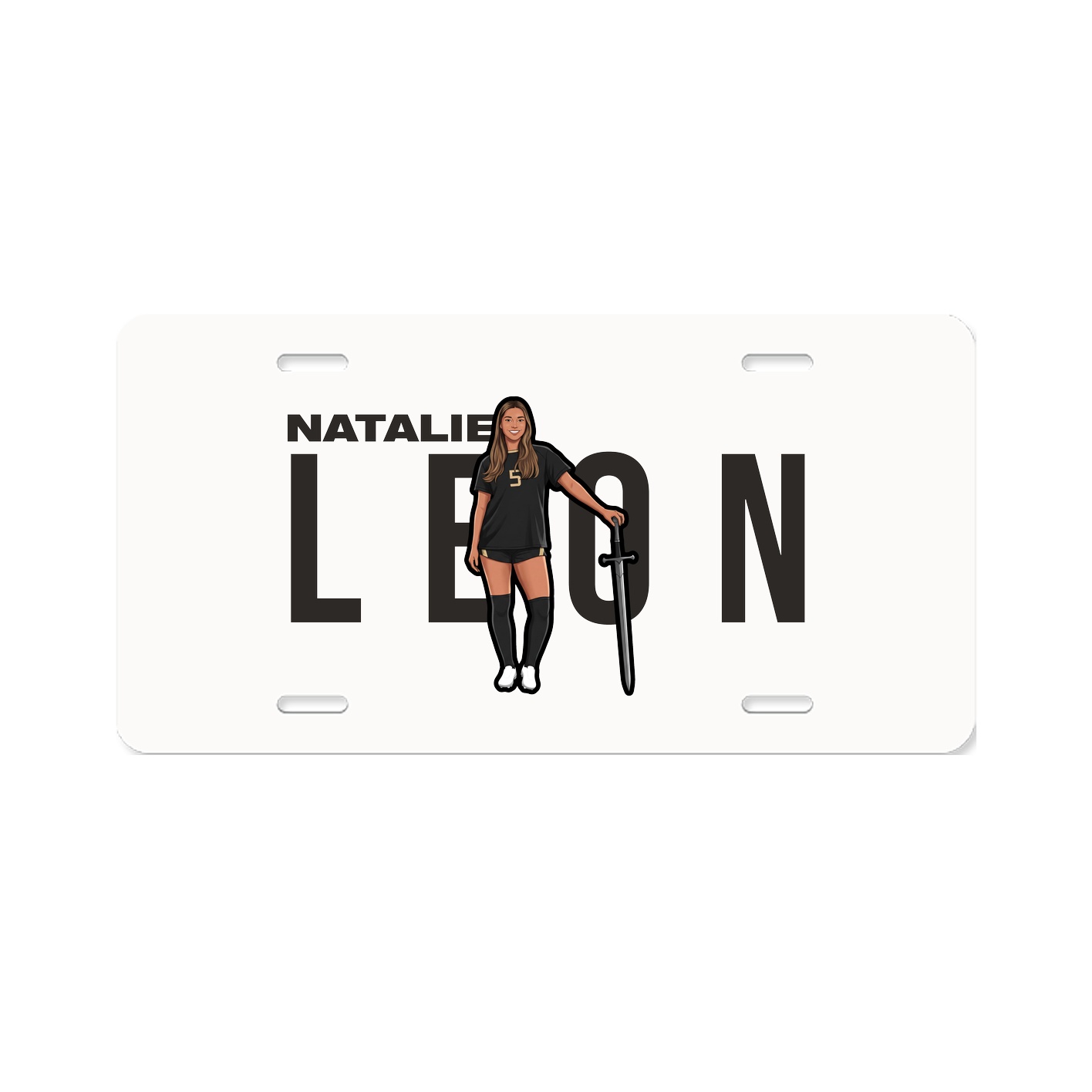 License Plate — Player Name in Classic