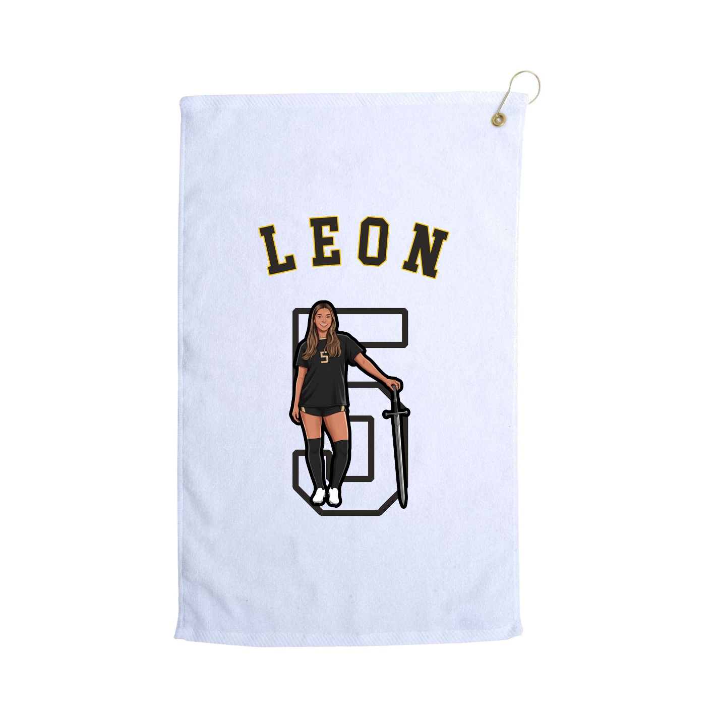 Golf Towel — Shirsey Arch in White