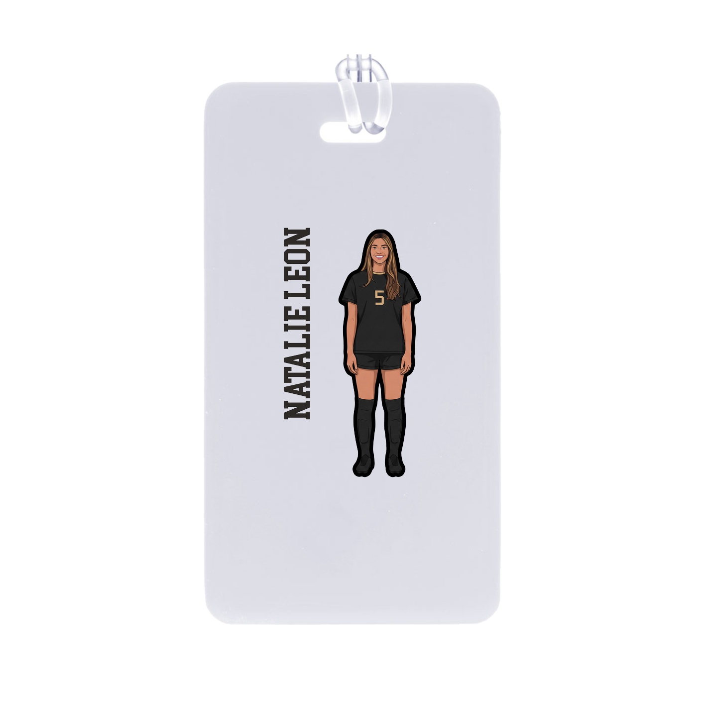Bag Tag — Name Vertical in Classic