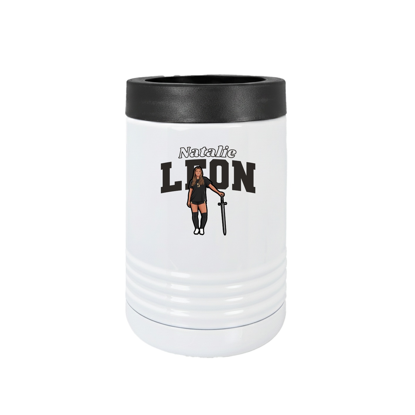 Beverage Holder — Name Arch in White