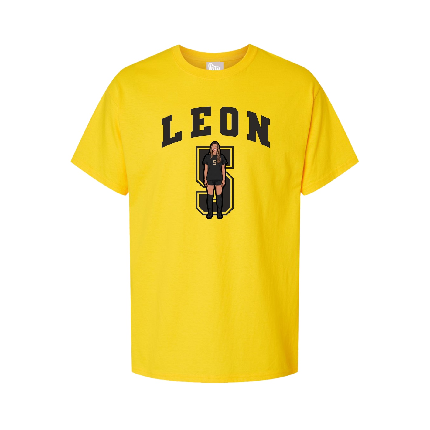 Youth Tee — Number in Gold