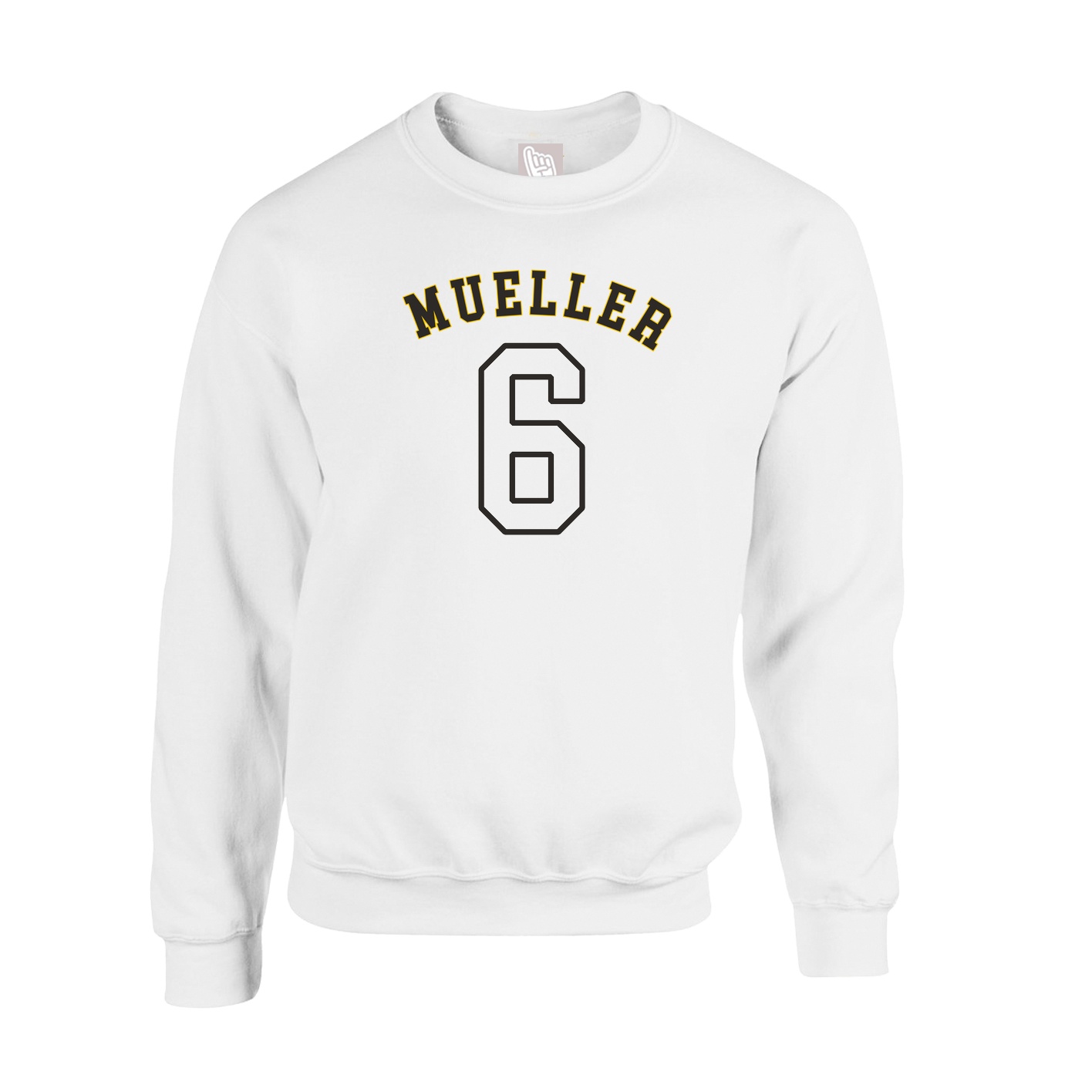 Fleece Crew — Shirsey Arch in White