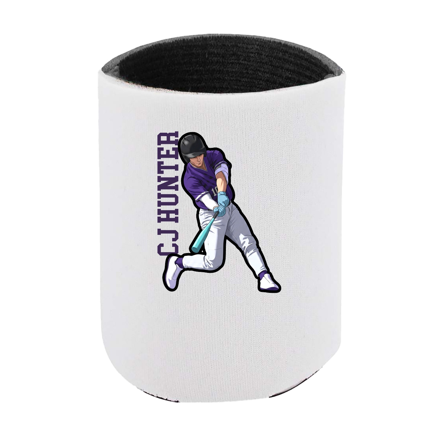Can Holder — Name Vertical in White