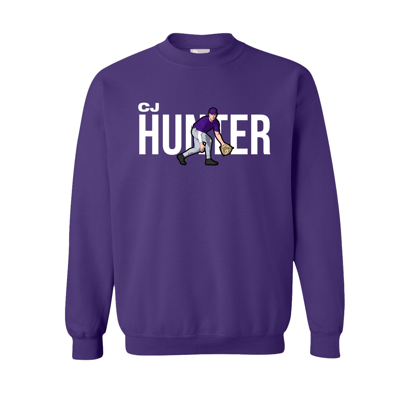 Fleece Crew — Player Name in Purple
