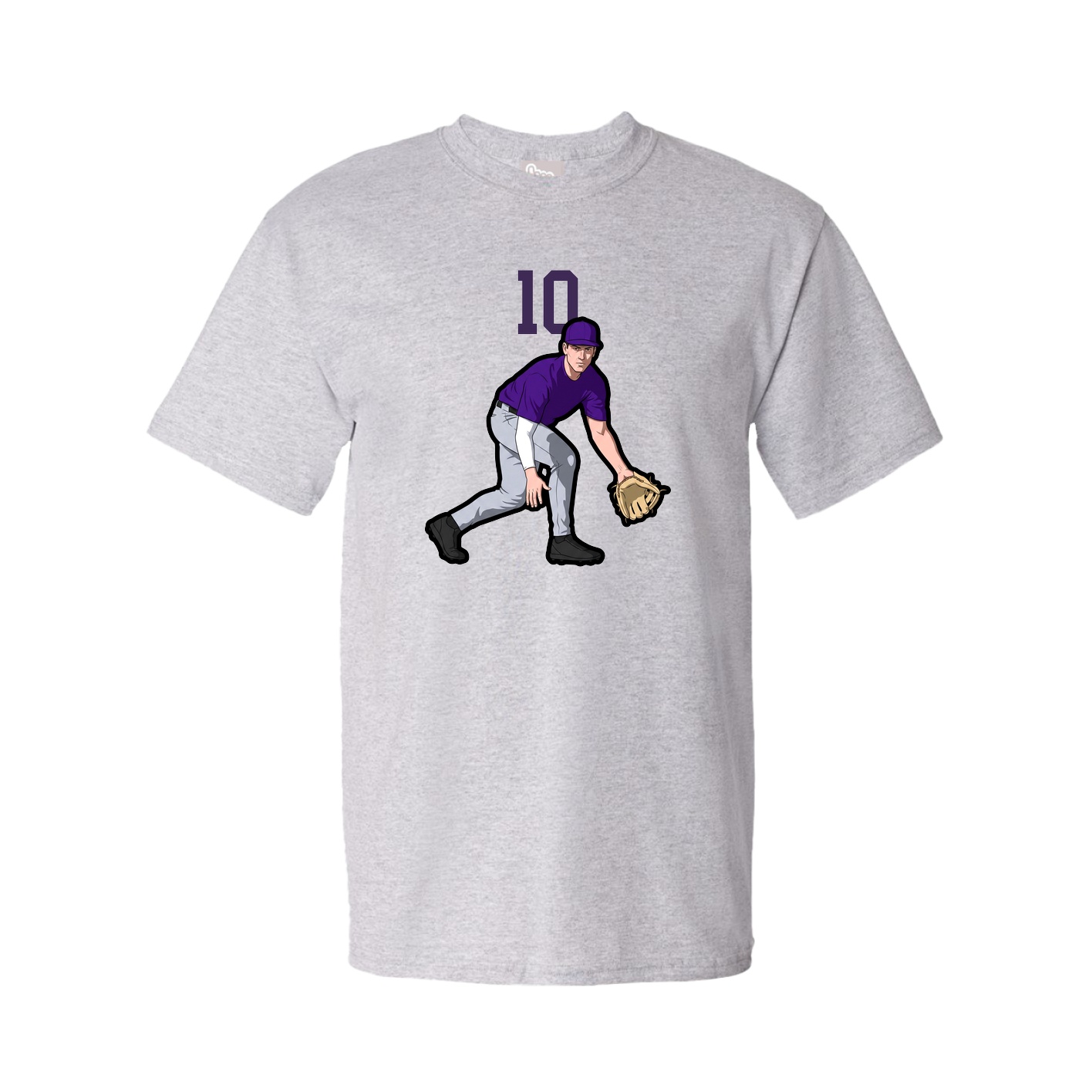 Tee — Number Top in Grey