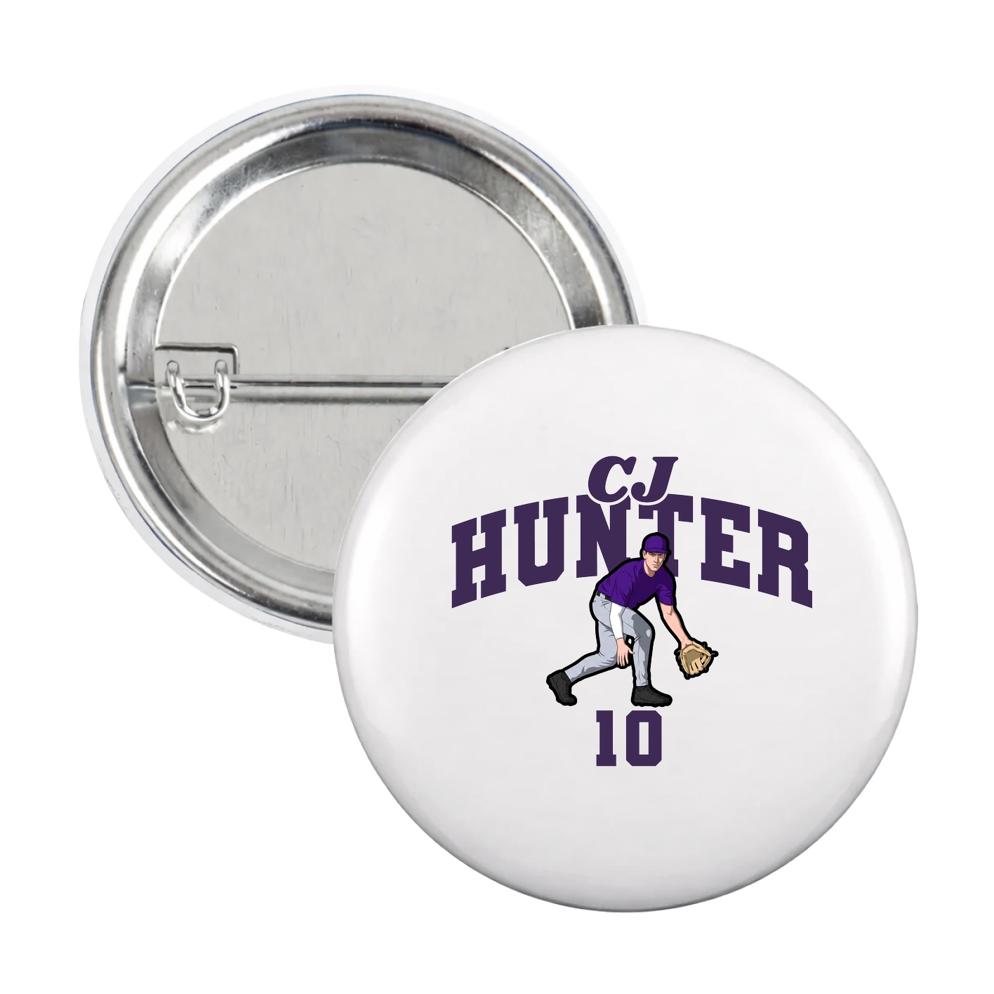 Game Day Button — Signature Arch in White