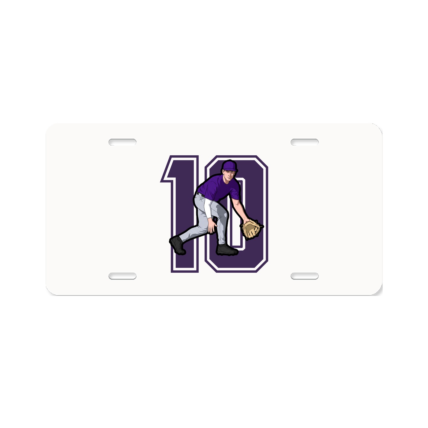 License Plate — Number in Classic