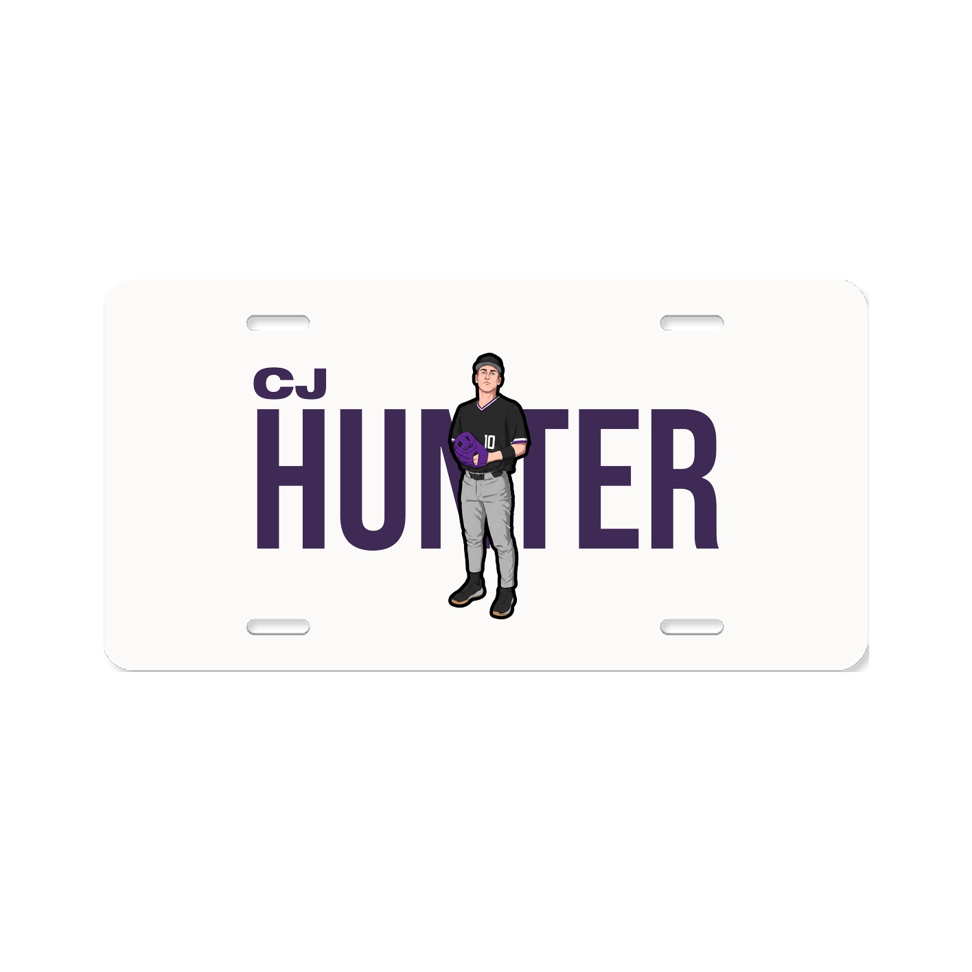 License Plate — Player Name in Classic