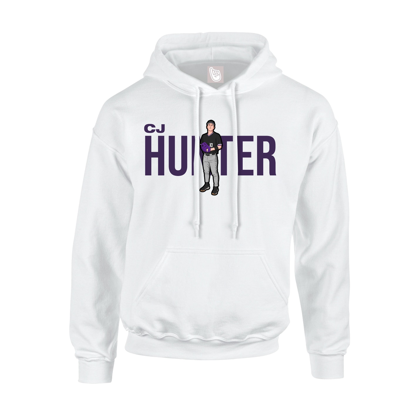 Hoodie — Player Name in White