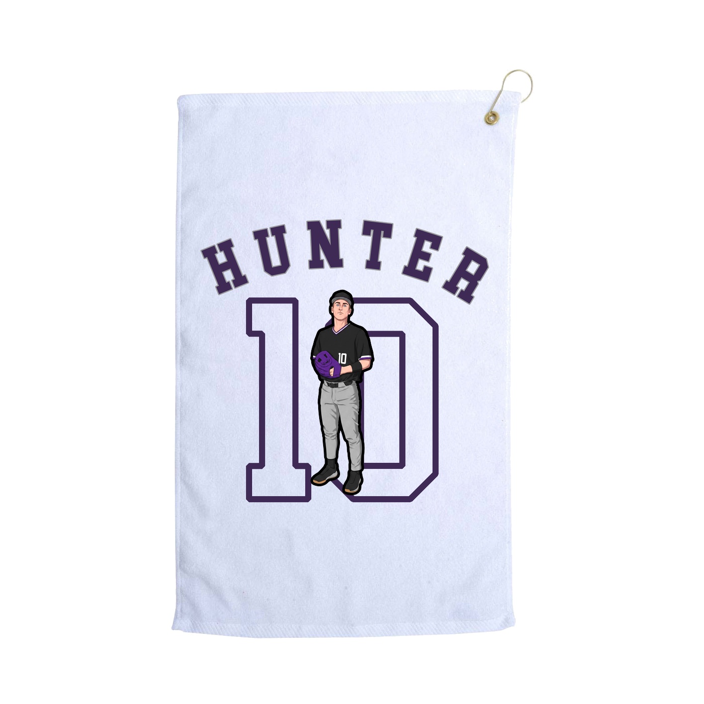 Golf Towel — Shirsey Arch in White