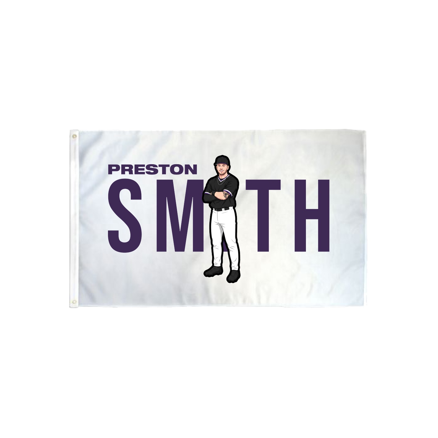 3x5 Flag — Player Name in Classic