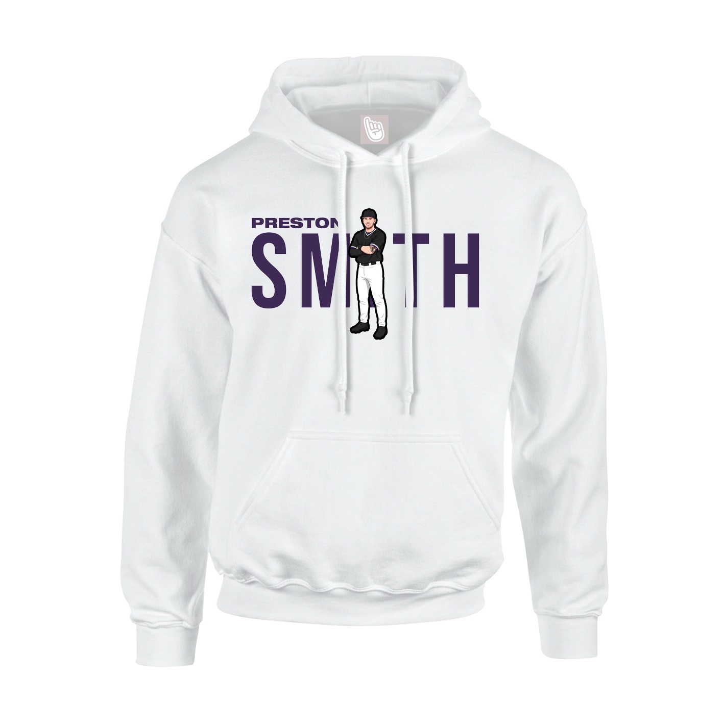 Hoodie — Player Name in White
