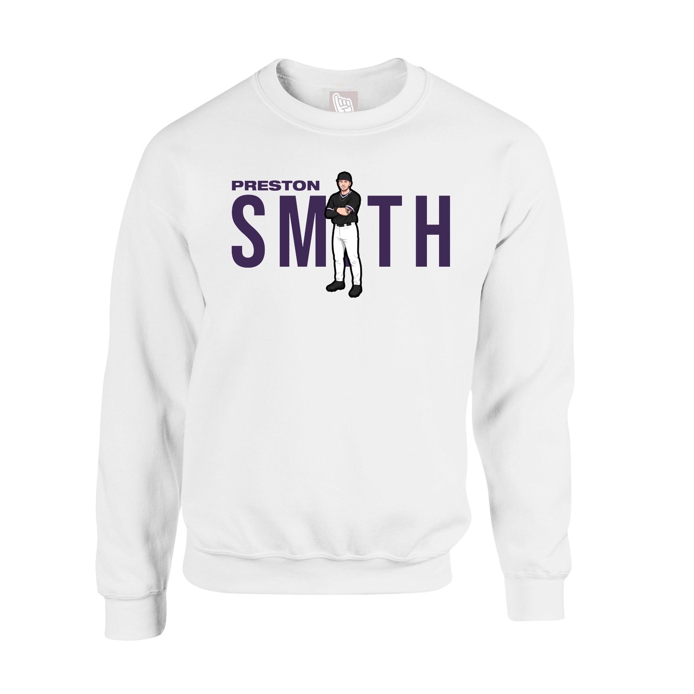 Fleece Crew — Player Name in White