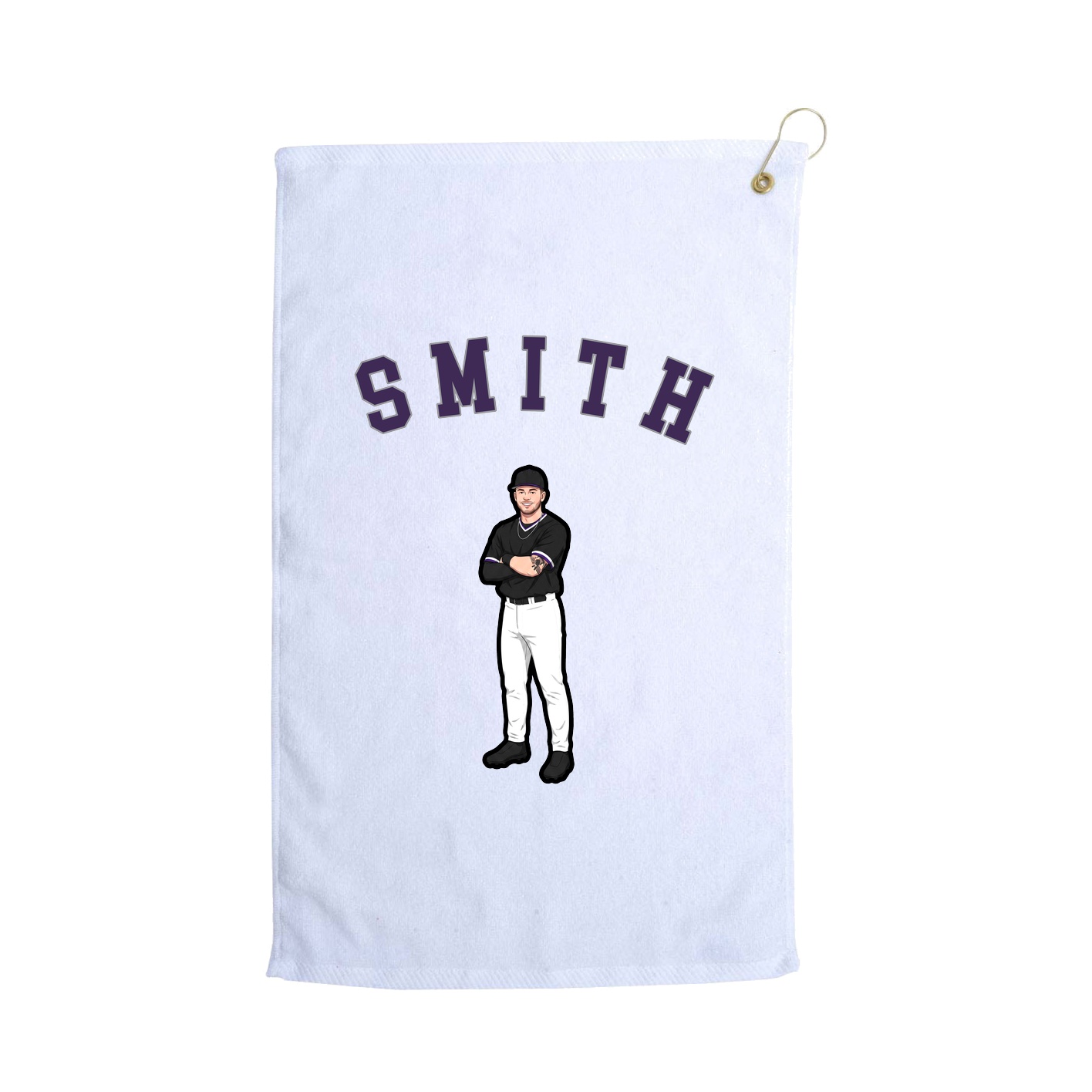 Golf Towel — Shirsey Arch in White
