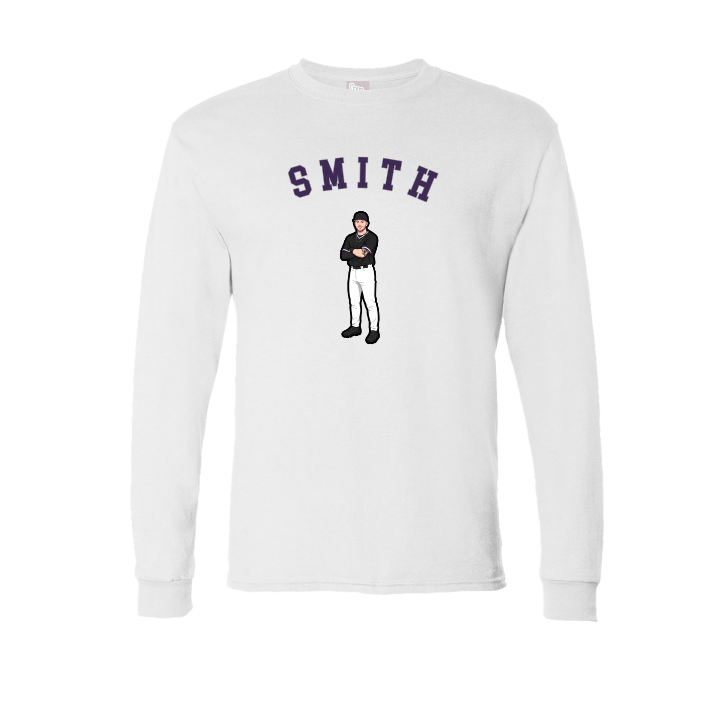 Long Sleeve Tee — Shirsey Arch in White