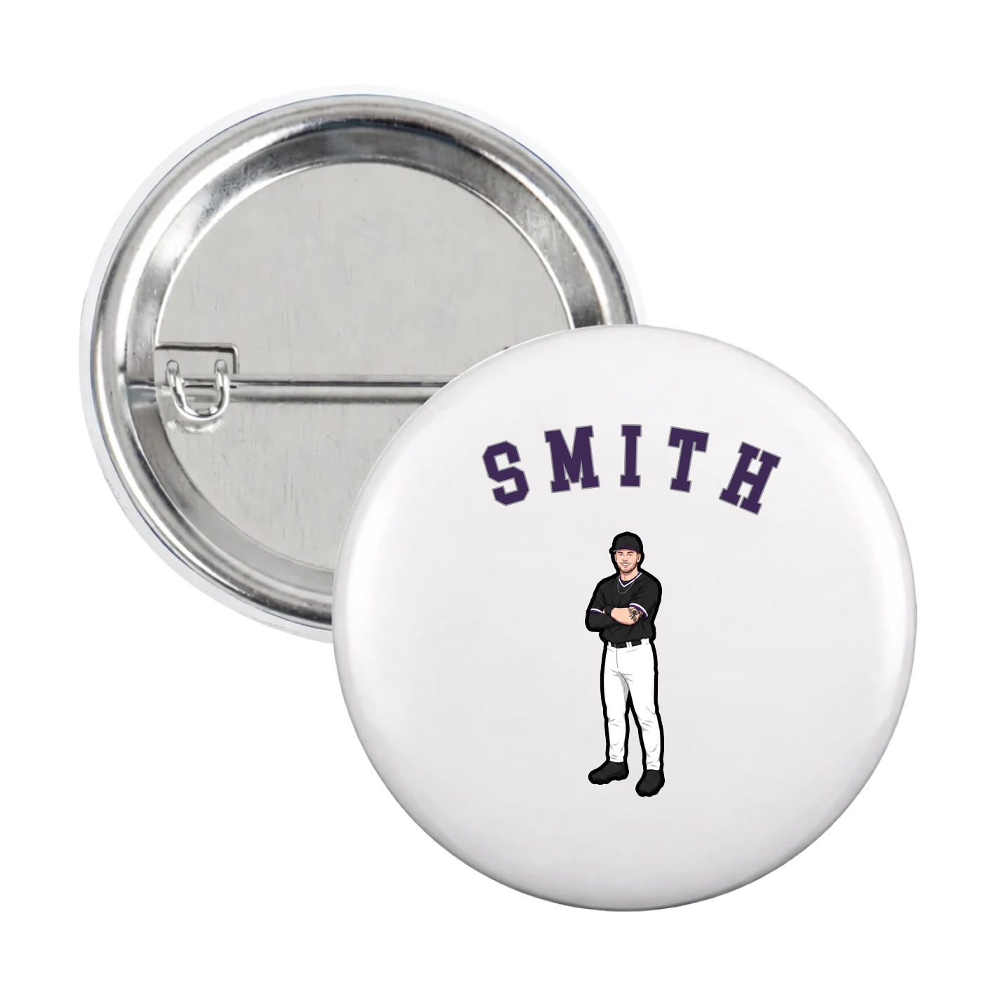 Game Day Button — Shirsey Arch in White