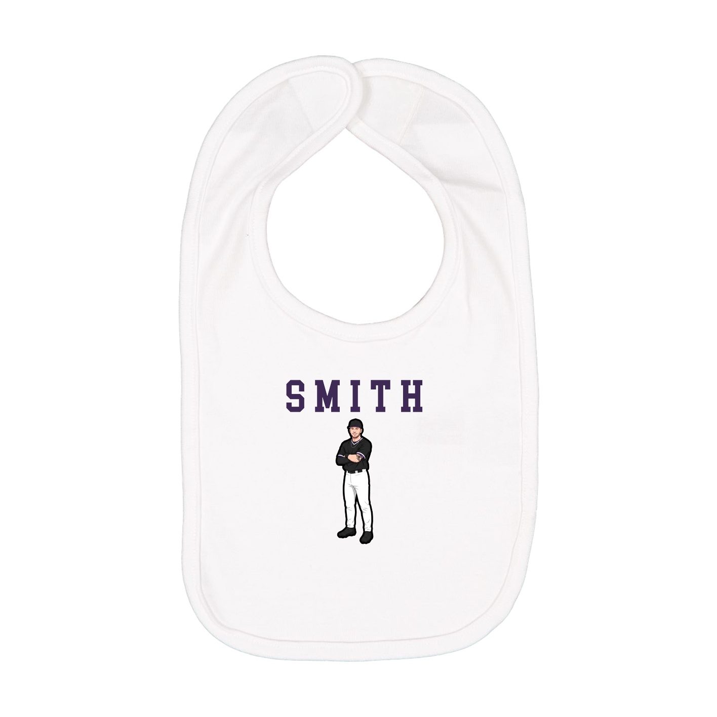 Infant Bib — Shirsey in White