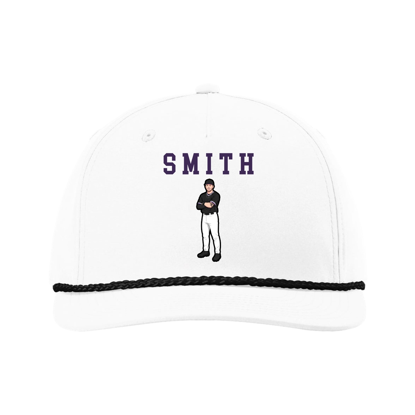 Five-Panel Classic Rope Cap — Shirsey in White