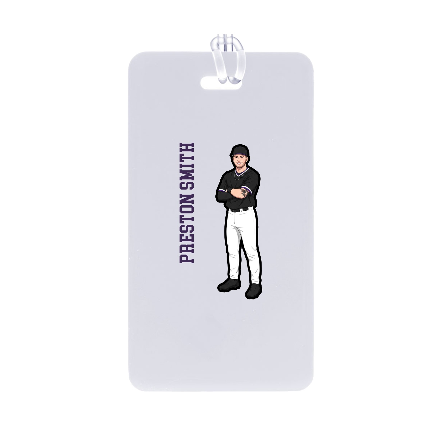 Bag Tag — Name Vertical in Classic