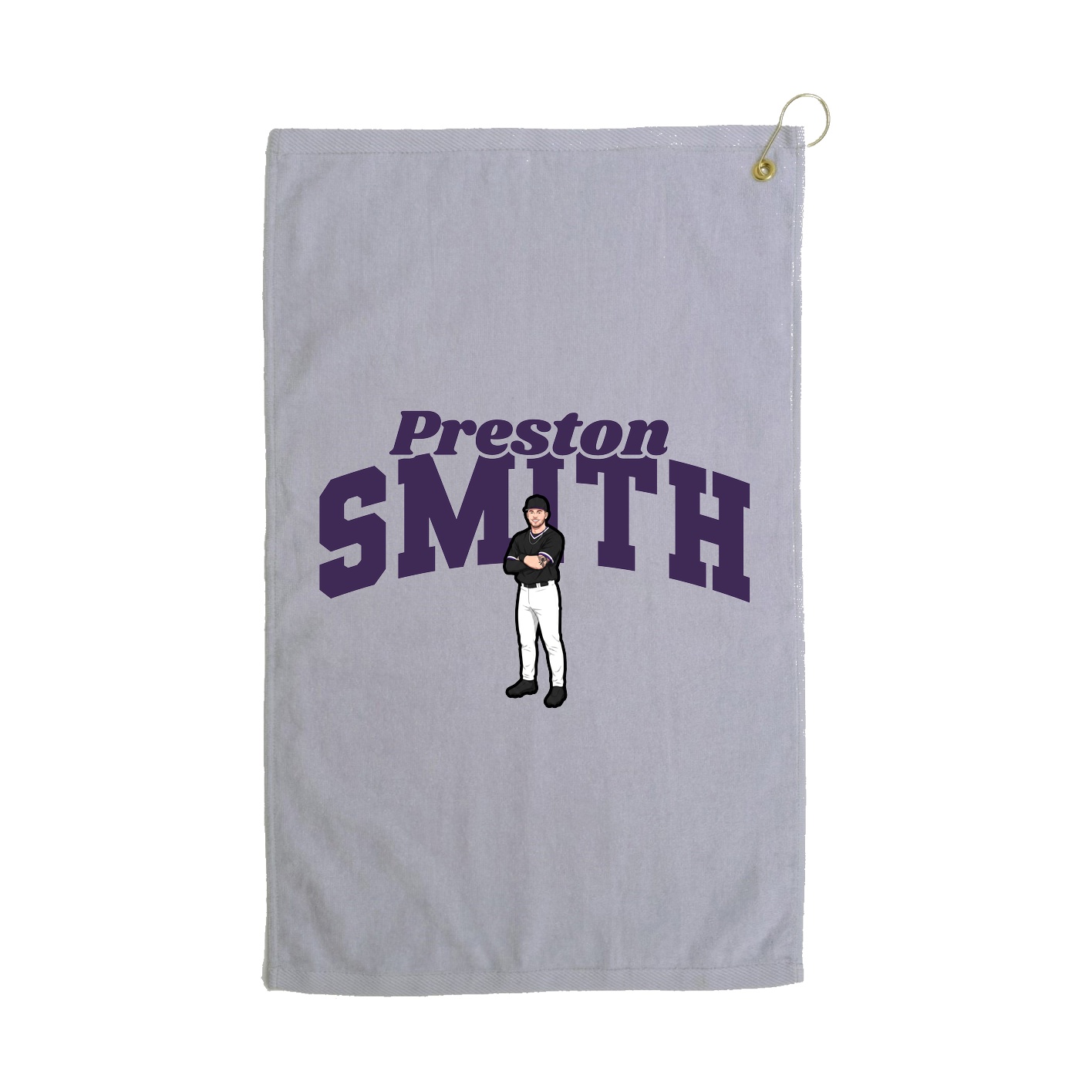 Golf Towel — Signature Arch in Grey