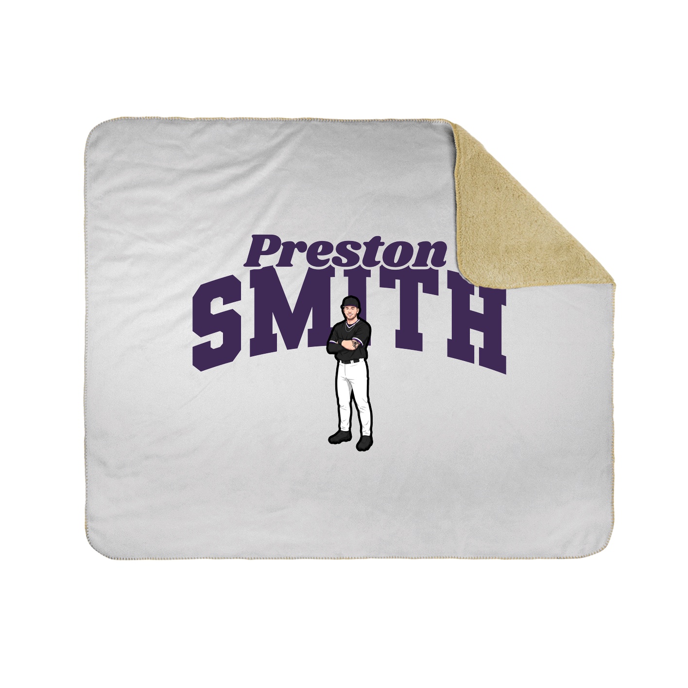 Throw Blanket — Signature Arch in White