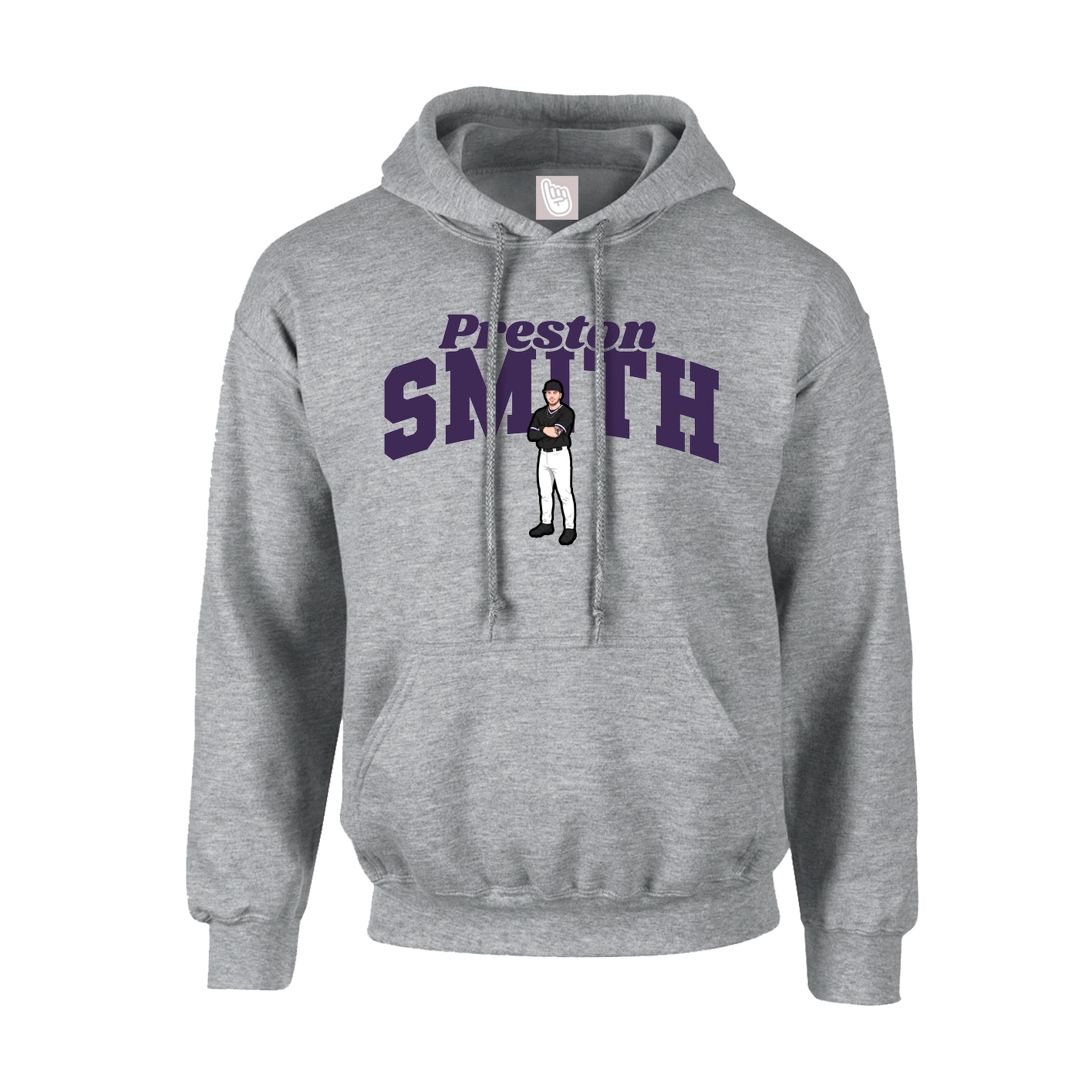 Hoodie — Signature Arch in Grey