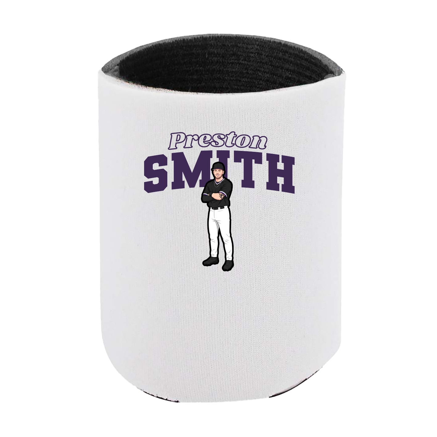 Can Holder — Name Arch in White