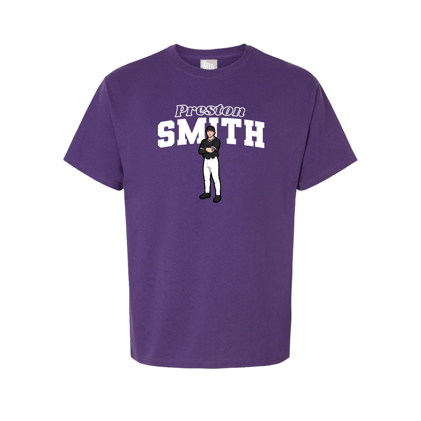 Tee — Name Arch in Purple
