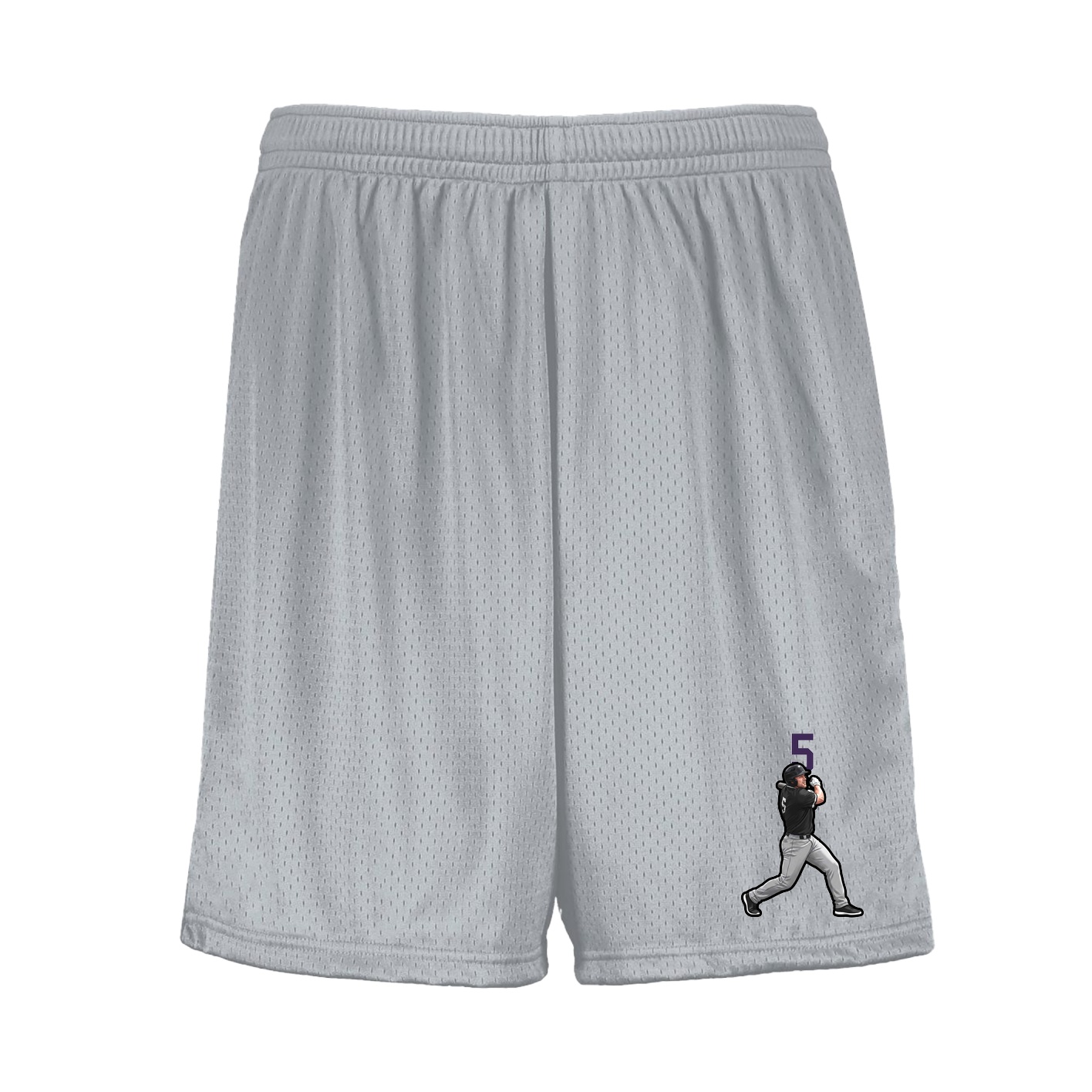 Shorts — Number Top in Silver