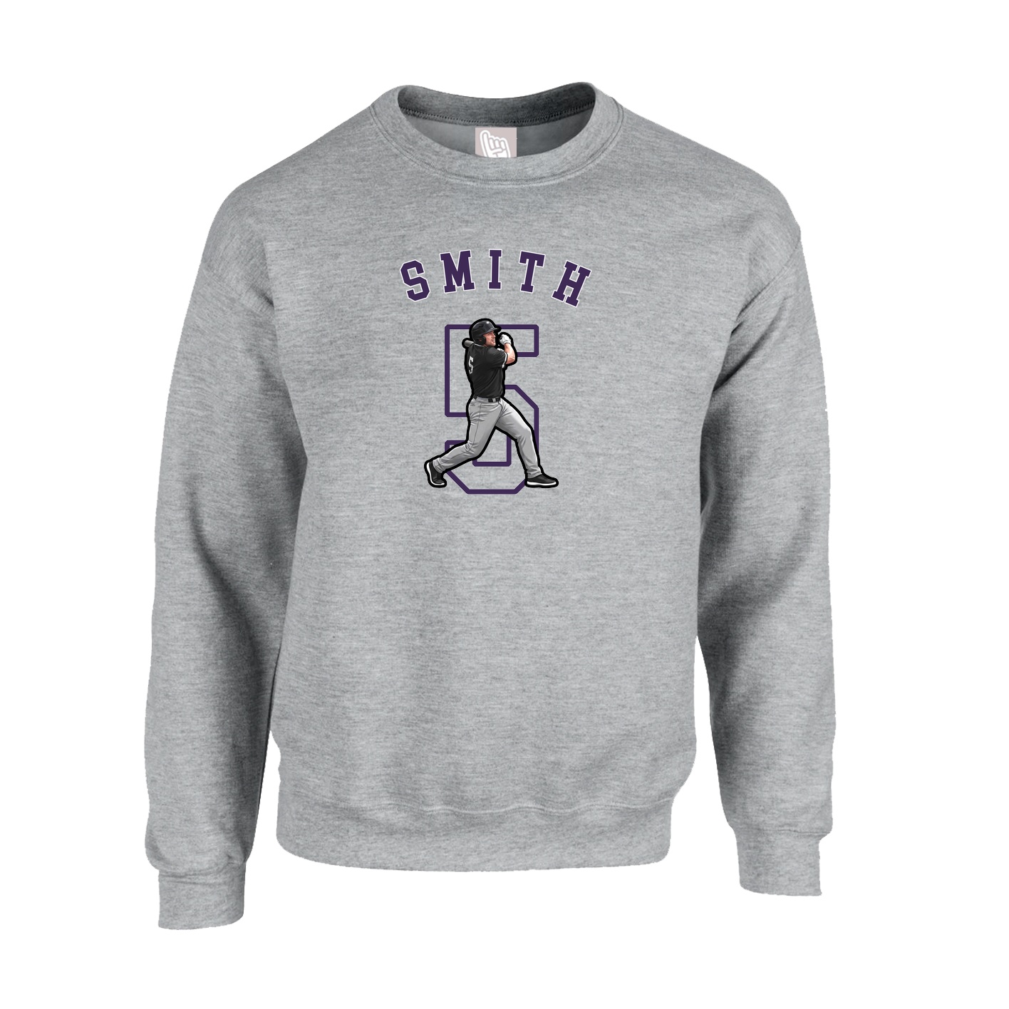 Fleece Crew — Shirsey Arch in Grey
