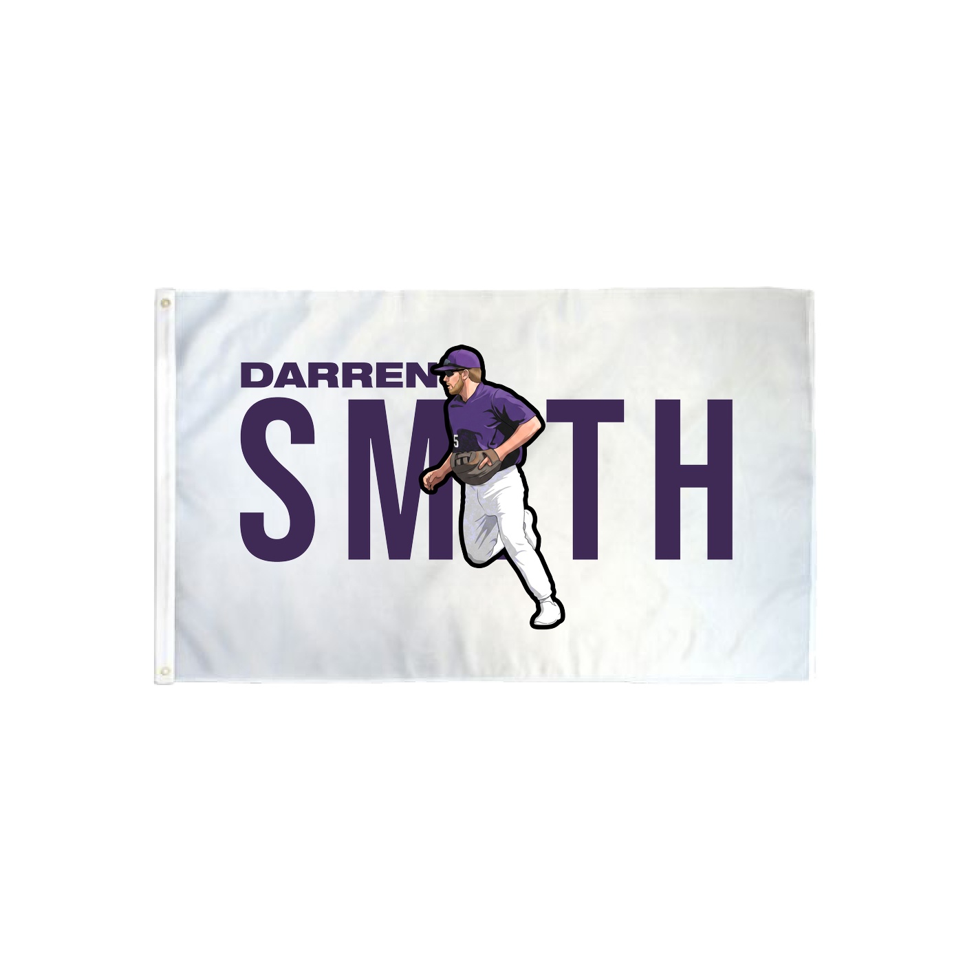 3x5 Flag — Player Name in Classic