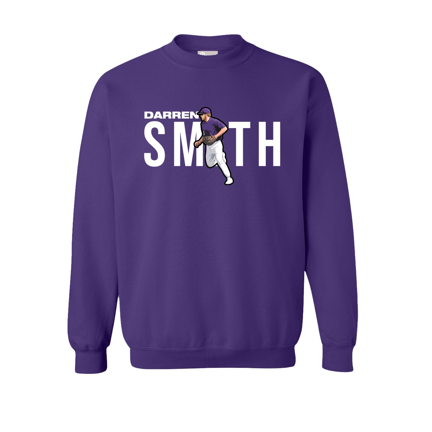 Fleece Crew — Player Name in Purple