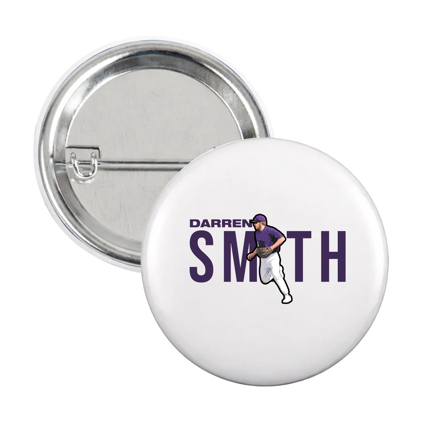 Game Day Button — Player Name in White