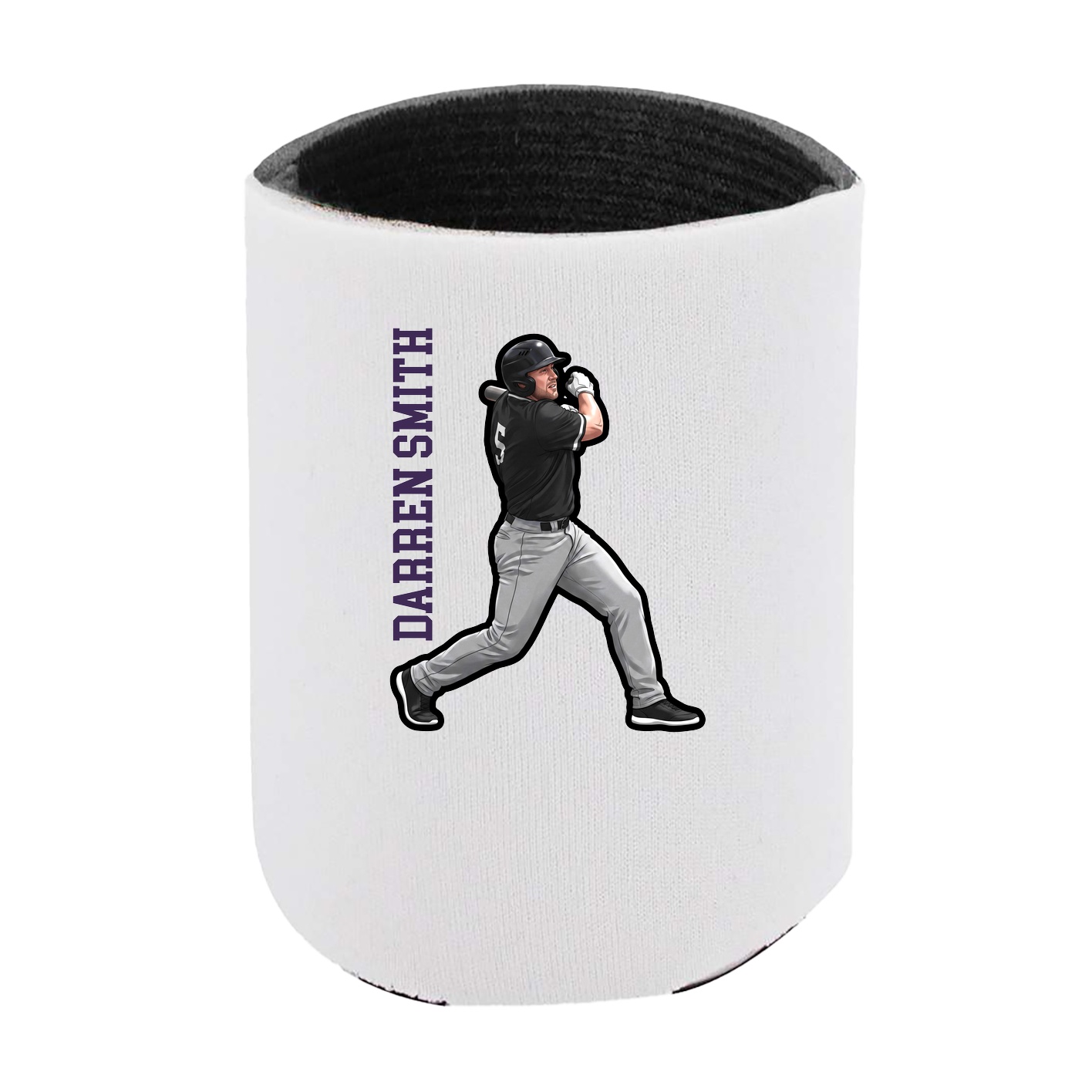 Can Holder — Name Vertical in White