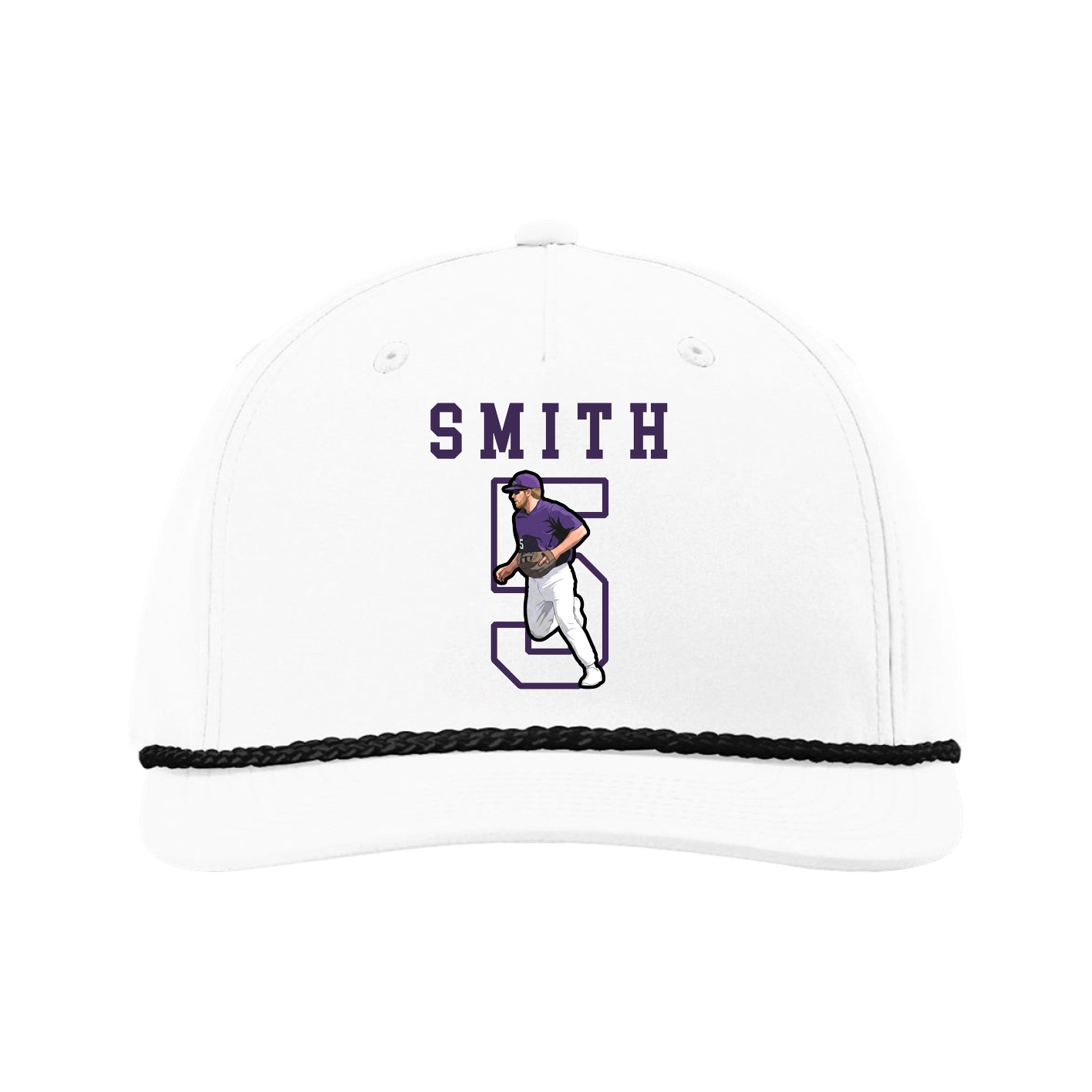 Five-Panel Classic Rope Cap — Shirsey in White