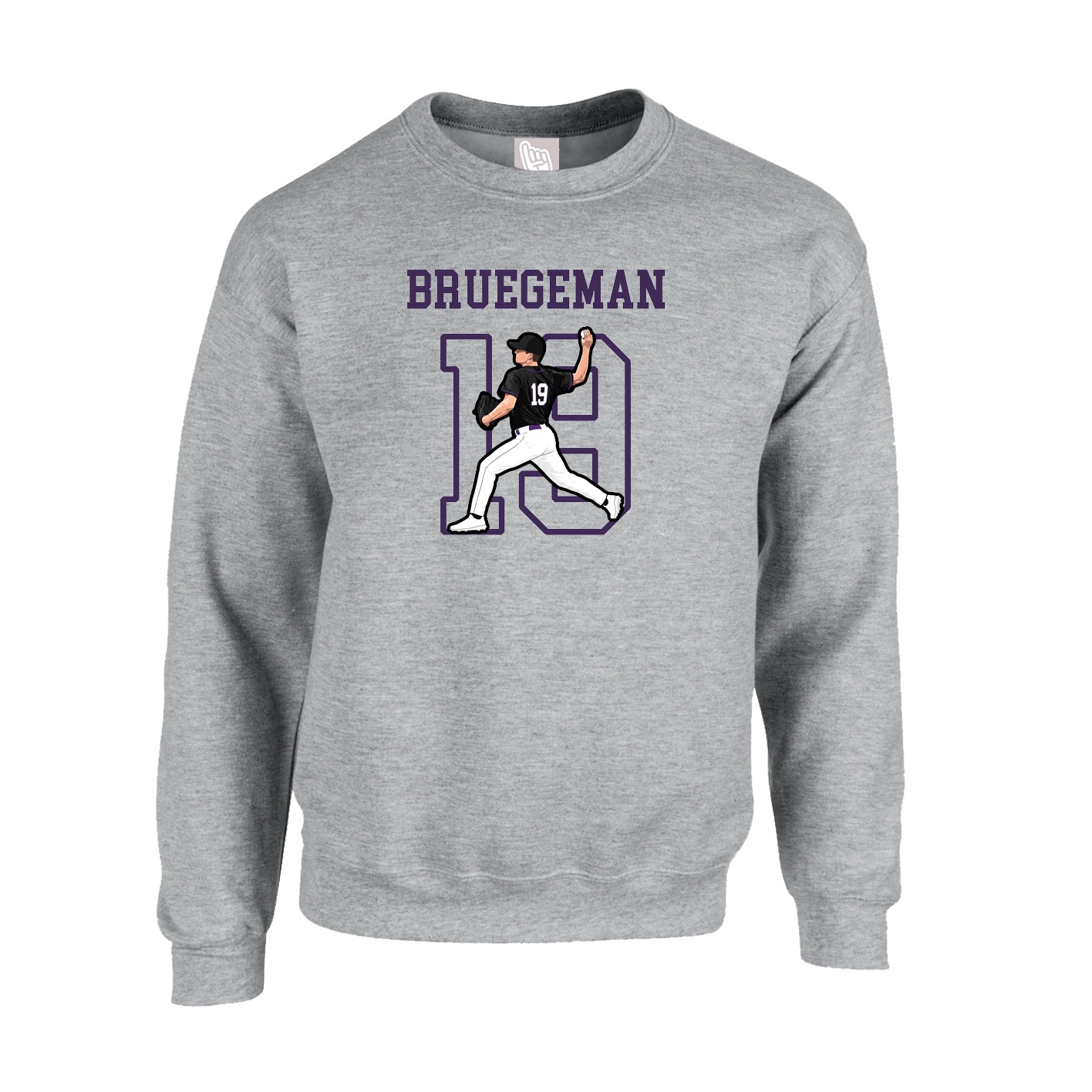 Fleece Crew — Shirsey in Grey