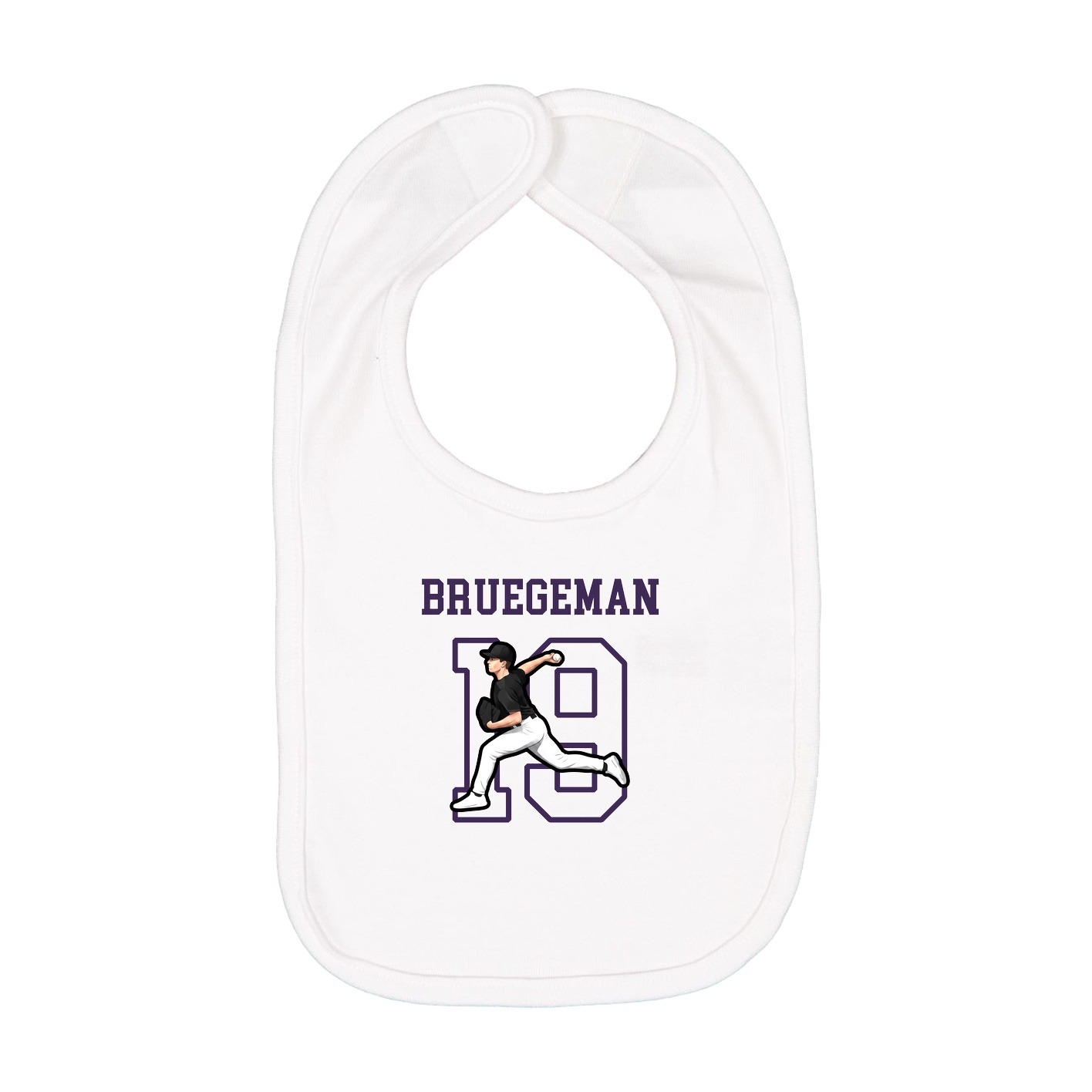 Infant Bib — Shirsey in White