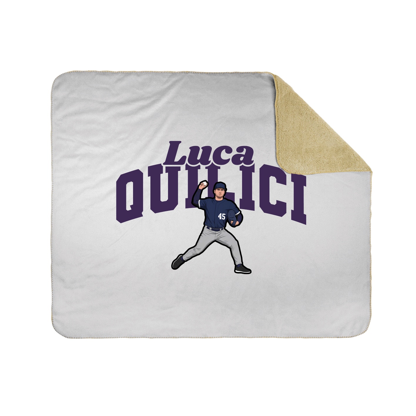 Throw Blanket — Signature Arch in White