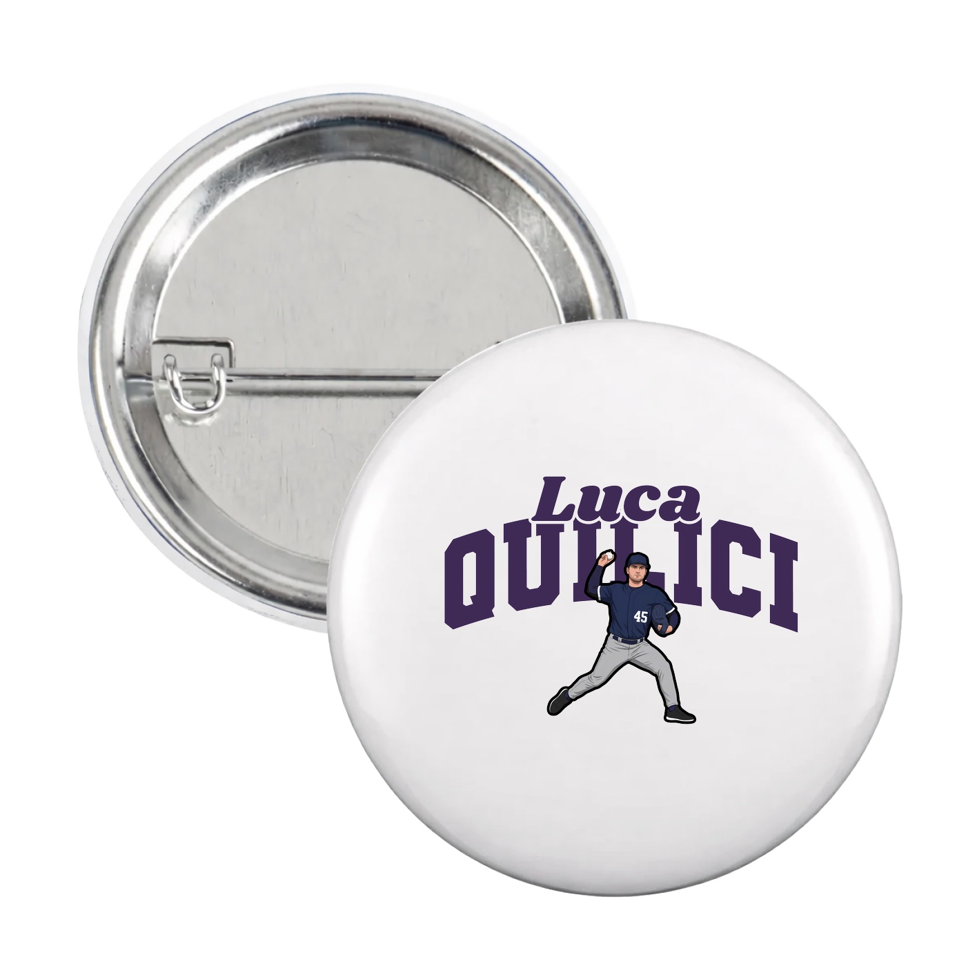 Game Day Button — Signature Arch in White