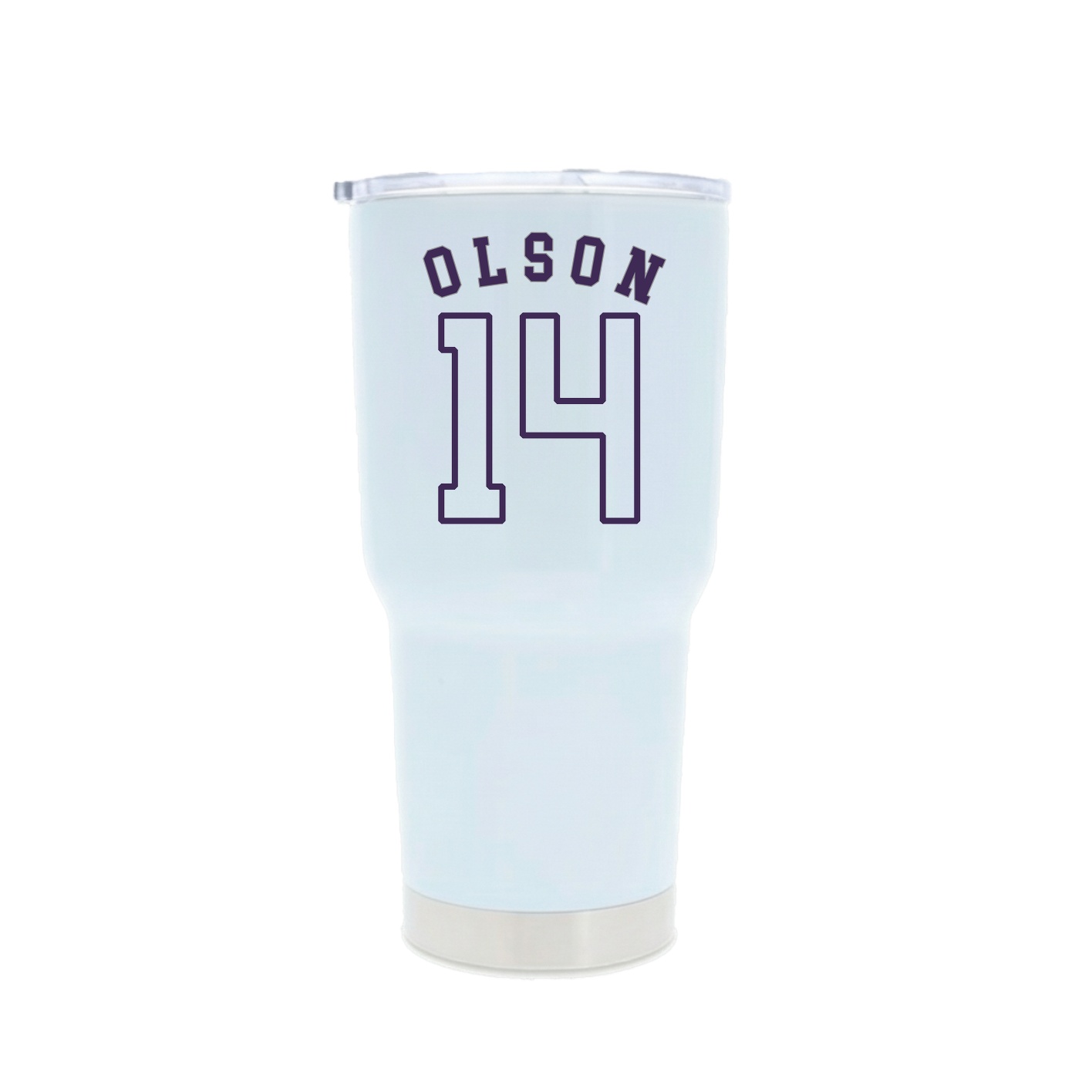 30oz Stainless Steel Tumbler — Shirsey Arch in White
